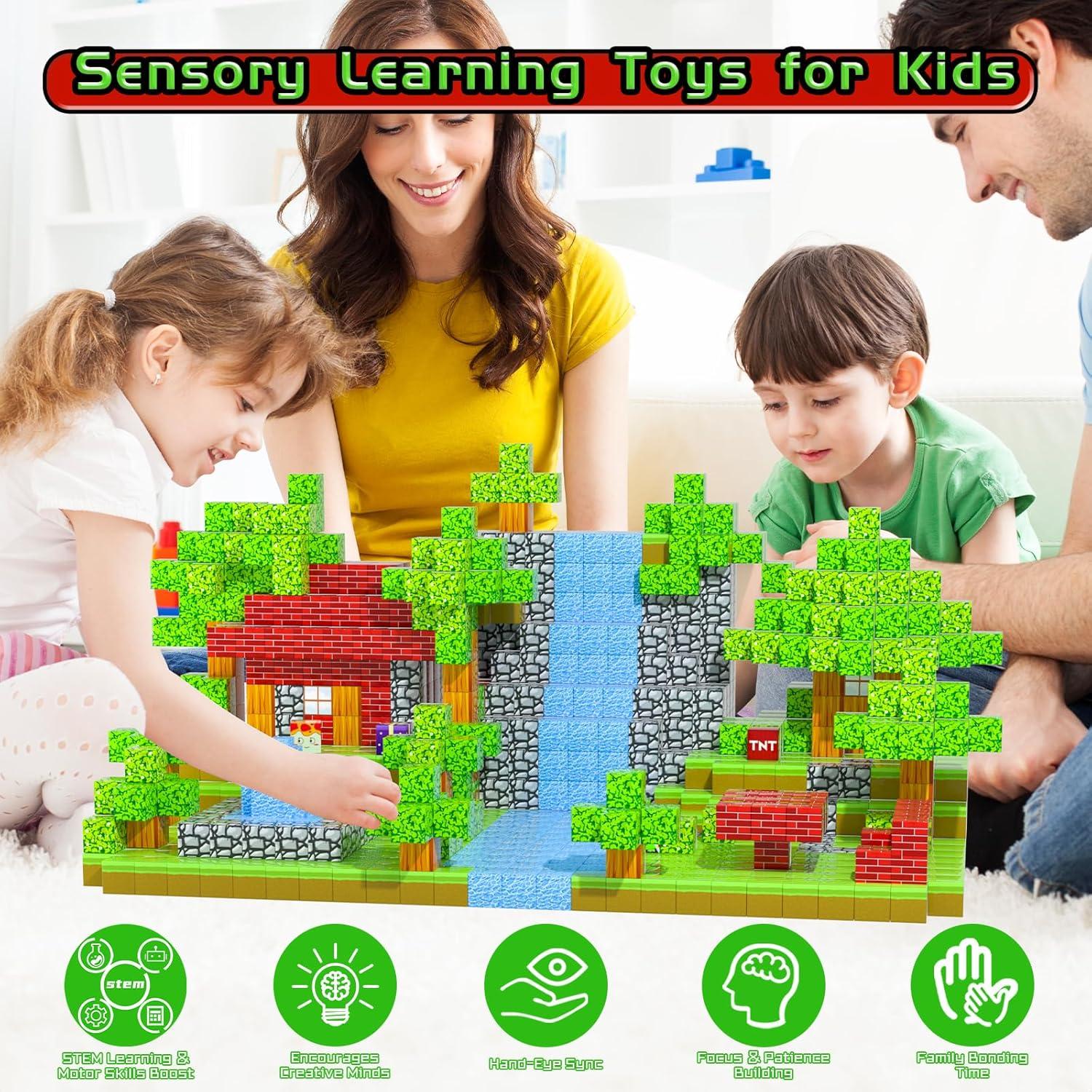 Bloques Magnéticos Kinhzrude 120PCS Juguete Educativo 3+ Años