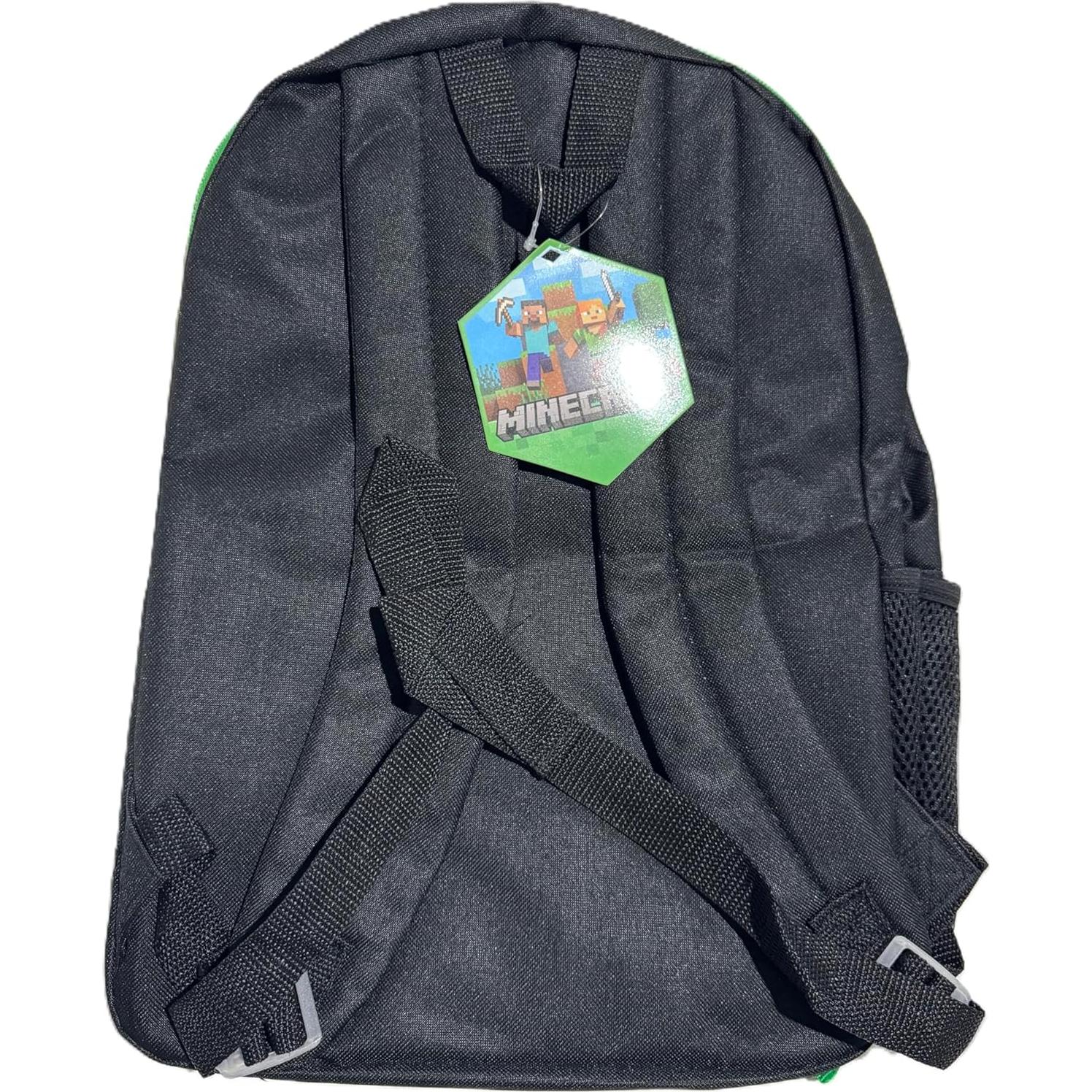 Mochila Bioworld Minecraft 40.64 cm con Almuerzo para Niños