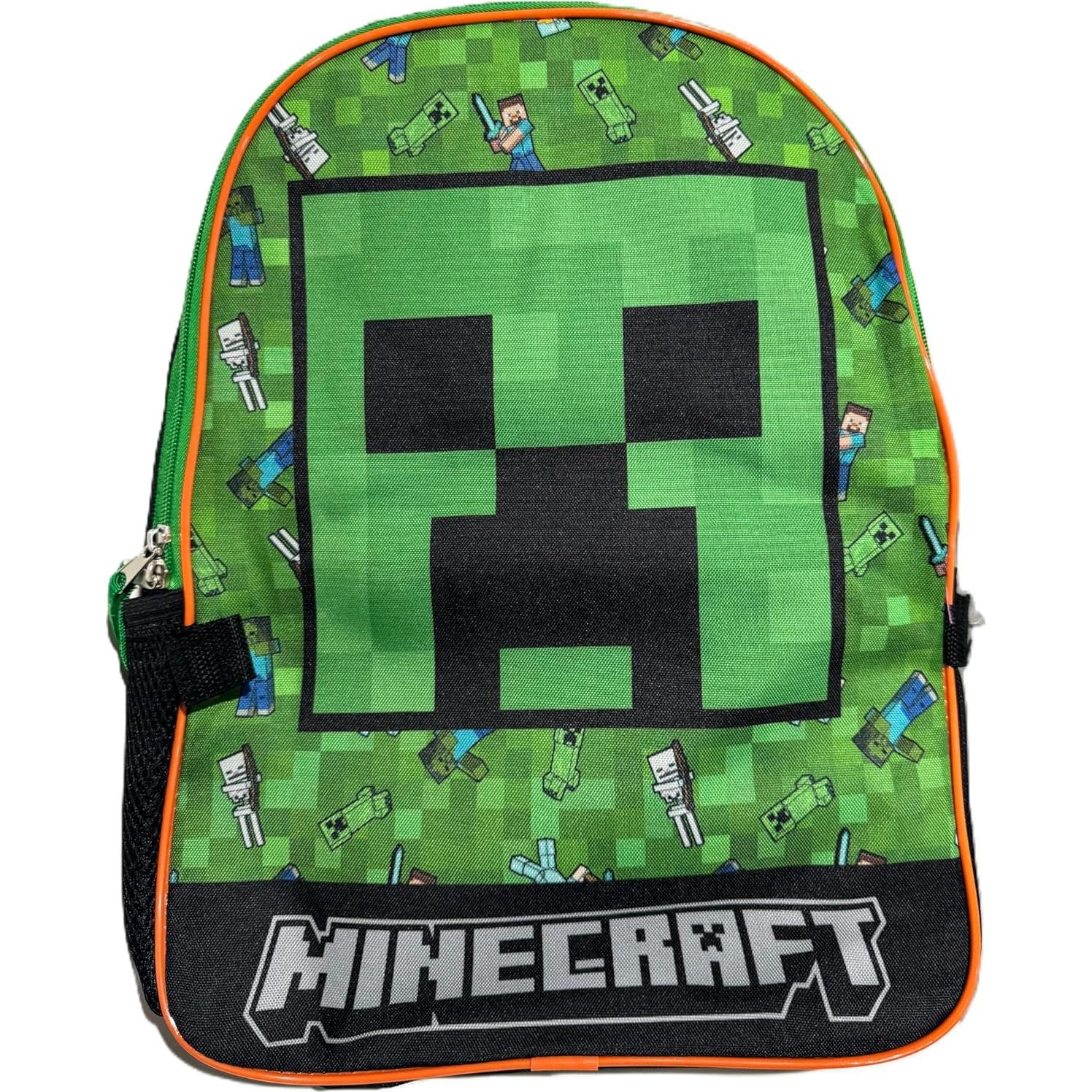 Mochila Bioworld Minecraft 40.64 cm con Almuerzo para Niños