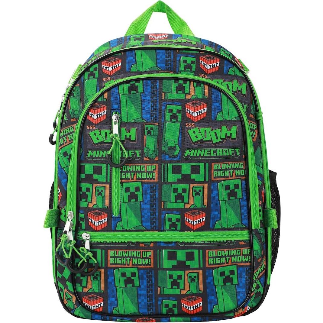 Mochila Unisex para Niños BIOWORLD Minecraft 40.64 cm Verde