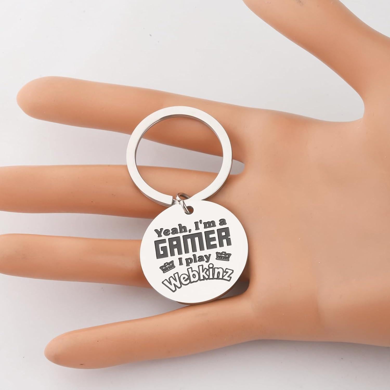 Llavero de Videojuego FAADBUK Acero Inoxidable 30mm Hipoalergénico