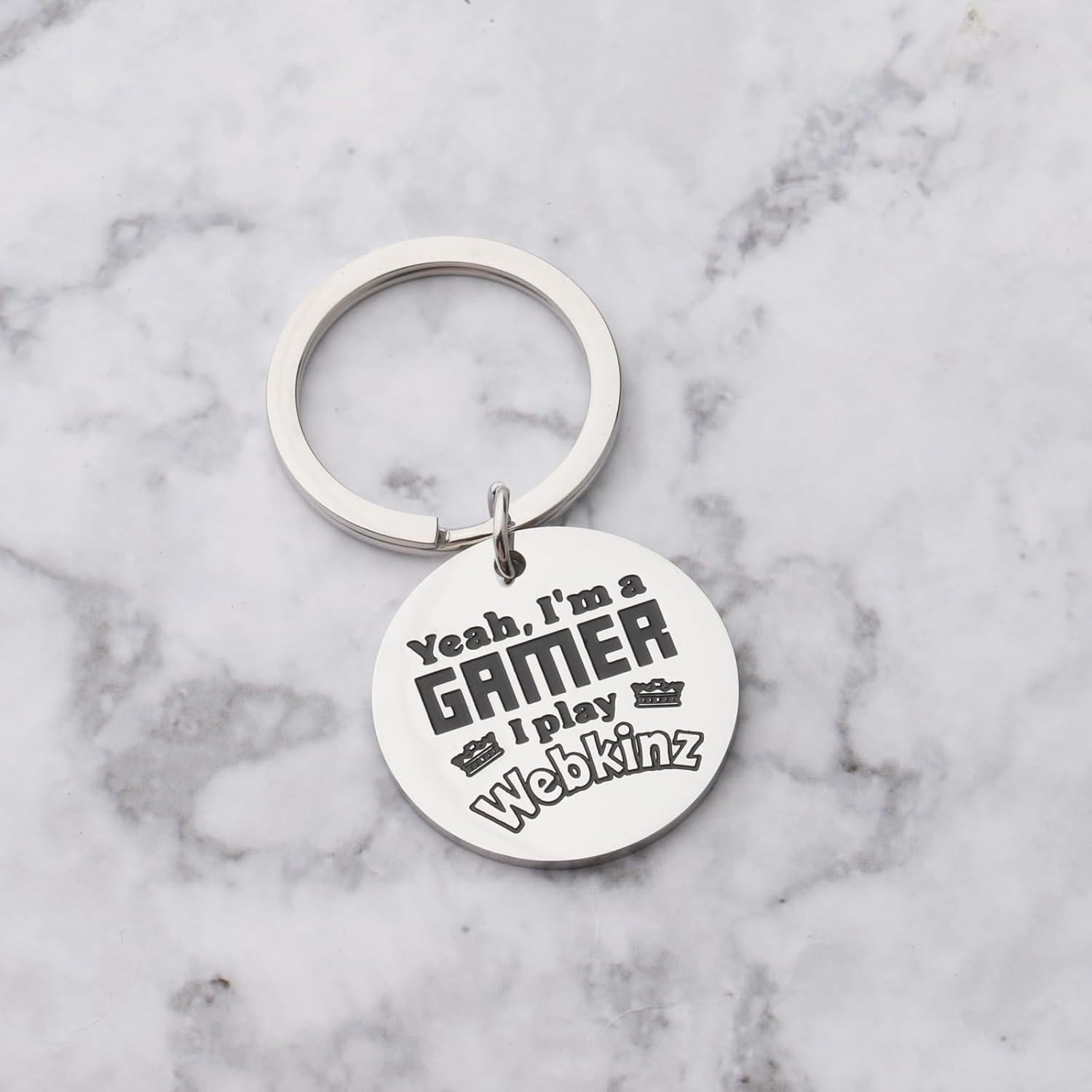 Llavero de Videojuego FAADBUK Acero Inoxidable 30mm Hipoalergénico