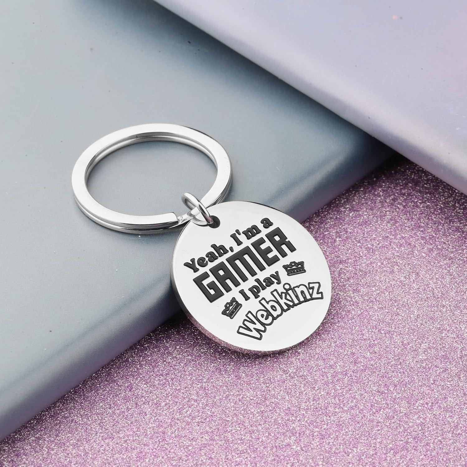 Llavero de Videojuego FAADBUK Acero Inoxidable 30mm Hipoalergénico