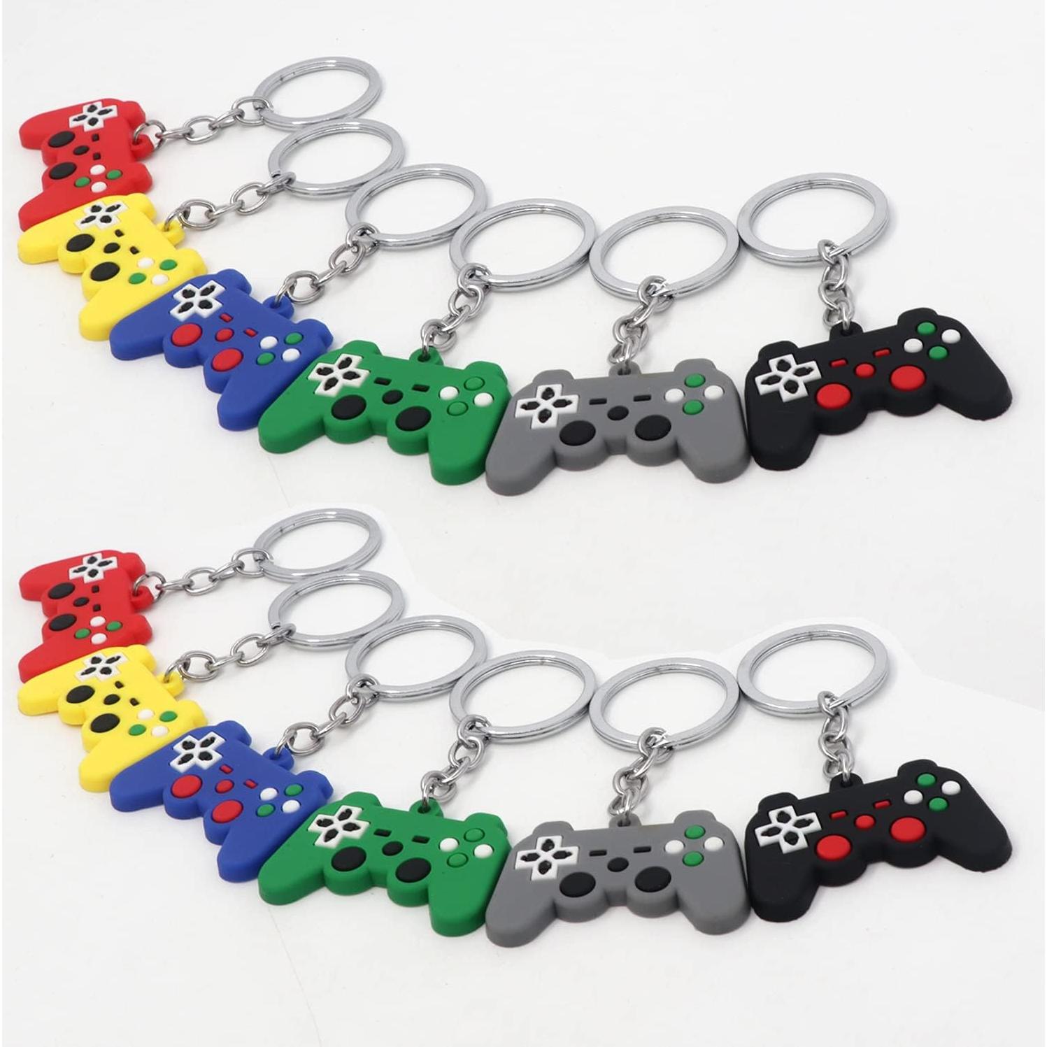 12 Llaveros Controlador de Videojuego Auvoau 6 Colores