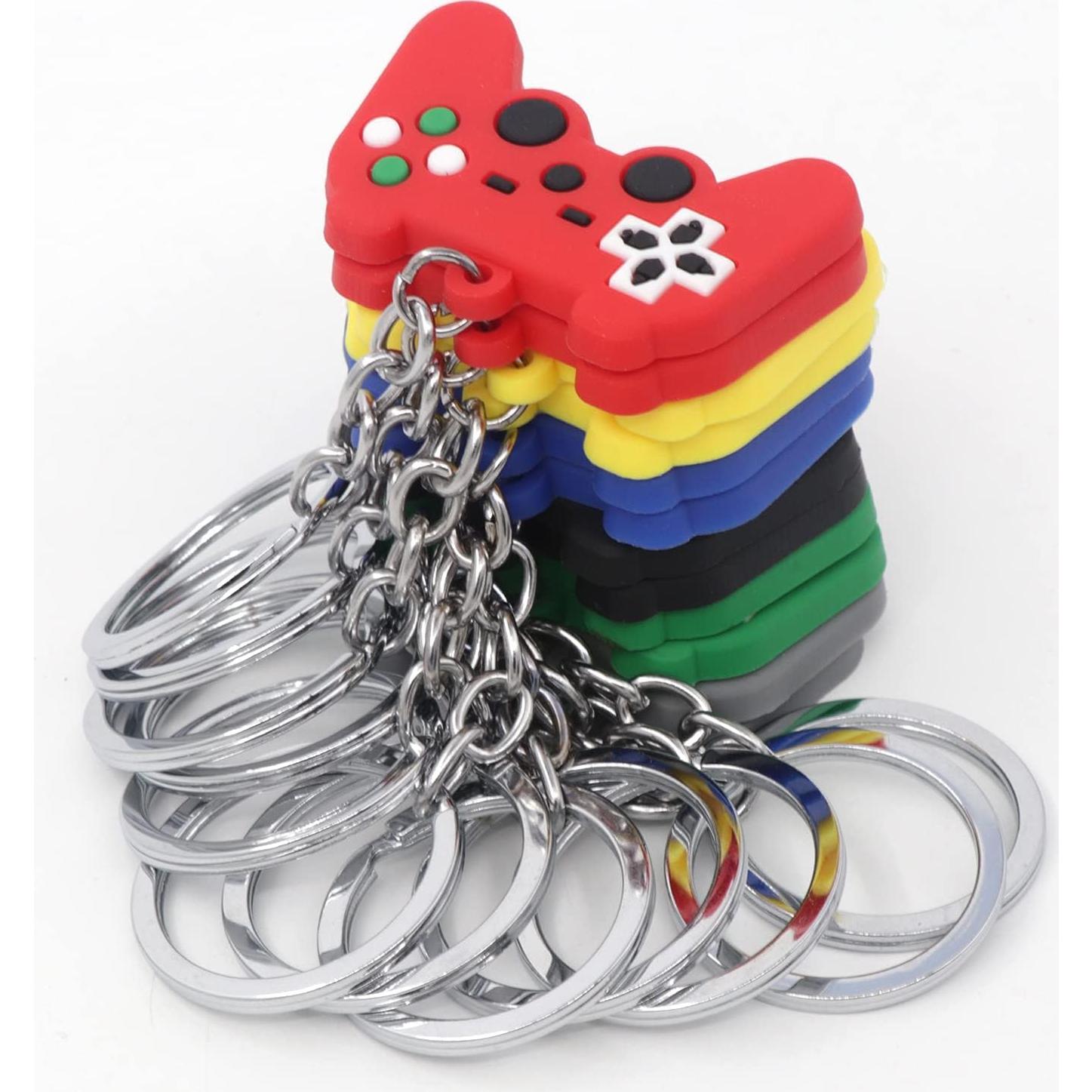 12 Llaveros Controlador de Videojuego Auvoau 6 Colores