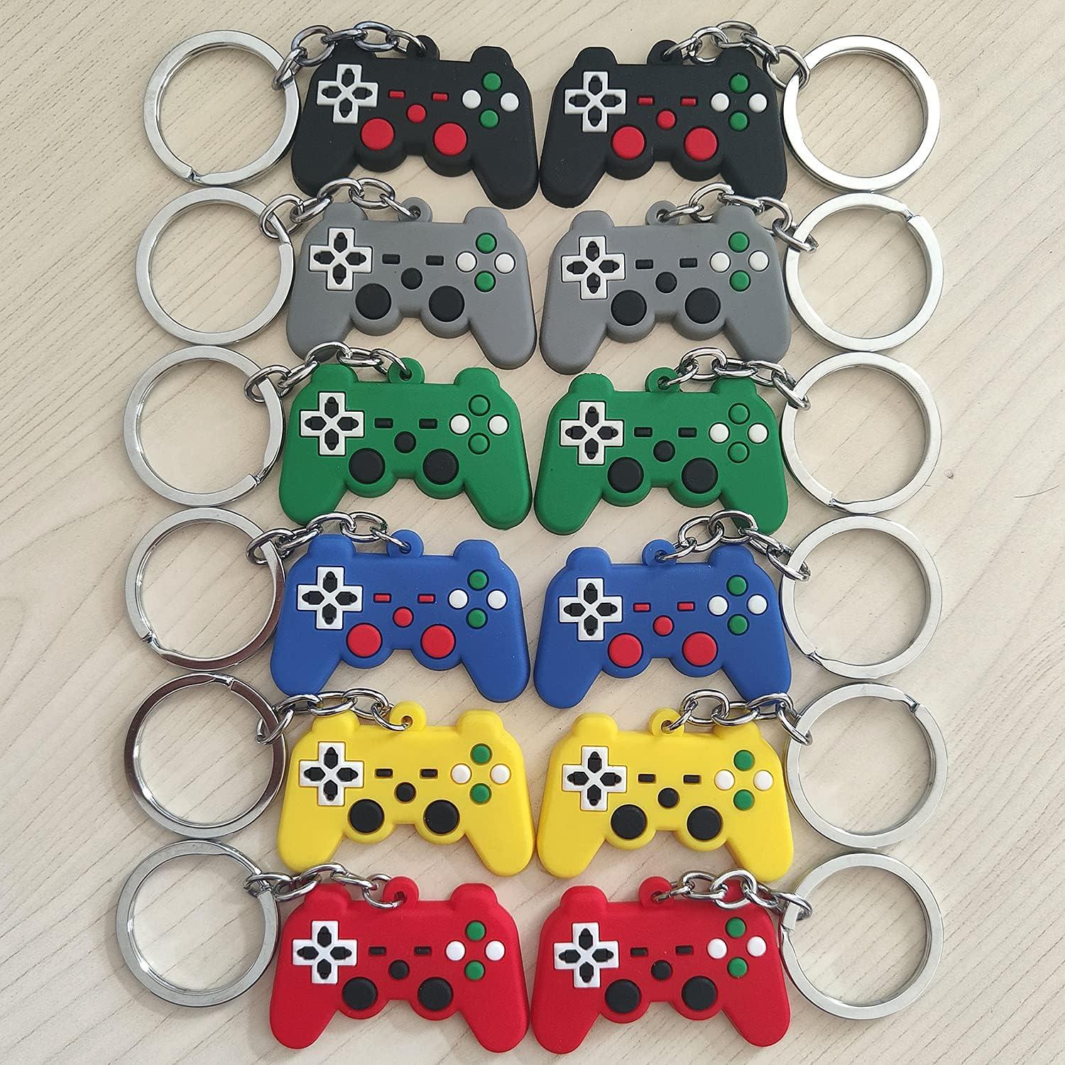 12 Llaveros Controlador de Videojuego Auvoau 6 Colores
