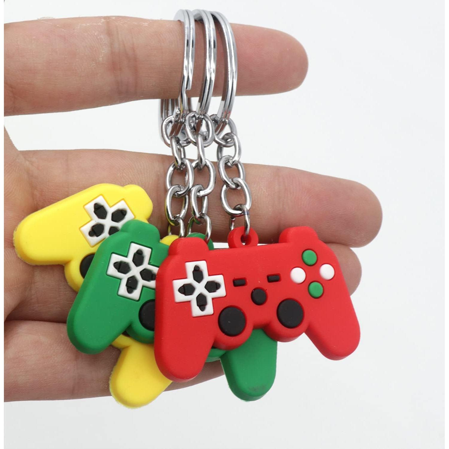 12 Llaveros Controlador de Videojuego Auvoau 6 Colores