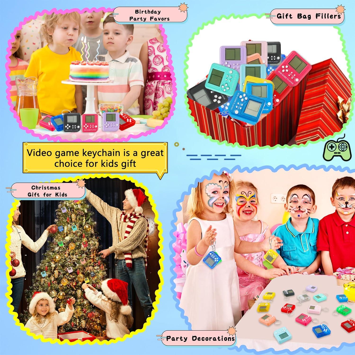 15 Llaveros Mini de Videojuegos Multicolores Conagel