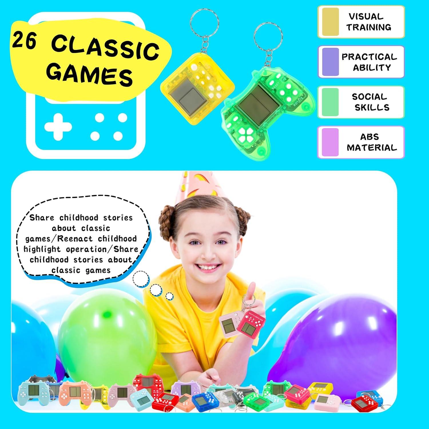 27 Llaveros Mini de Videojuegos Conagel Multicolores