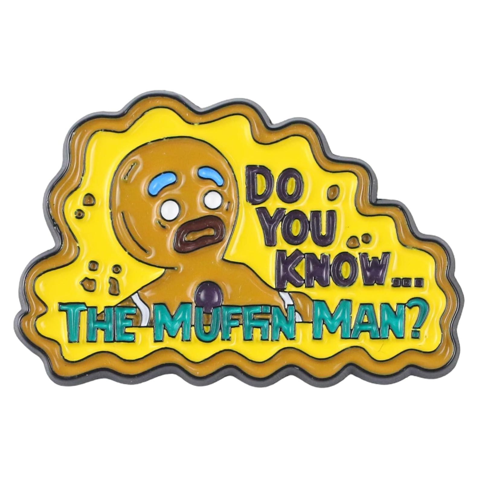 Pin de esmalte Hombre Muffin - Regalo divertido y nostálgico