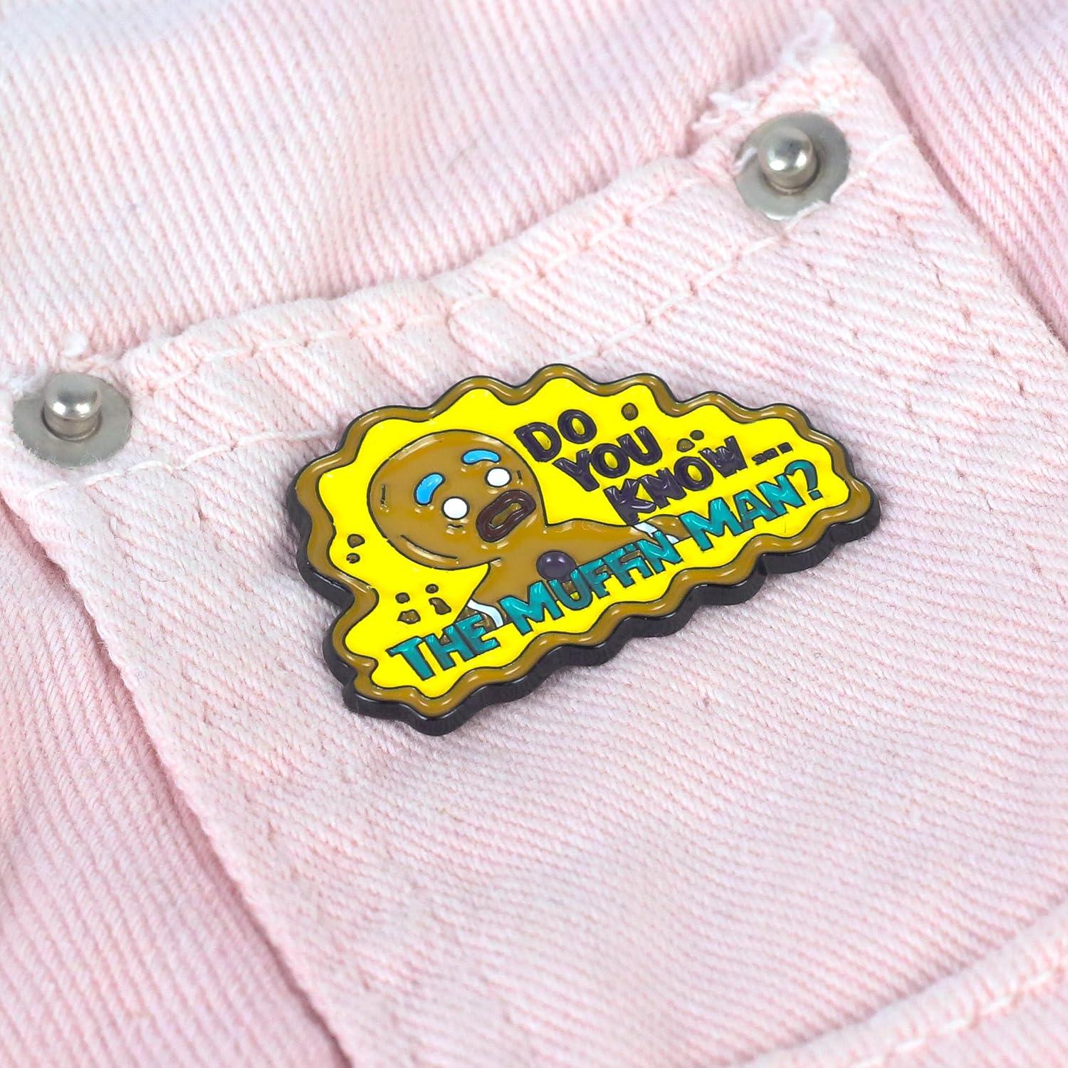 Pin de esmalte Hombre Muffin - Regalo divertido y nostálgico