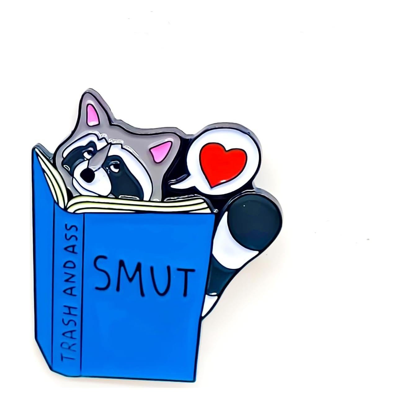 Pin de Insignia de Mapache Bonito - Esmalte - 2.79 cm