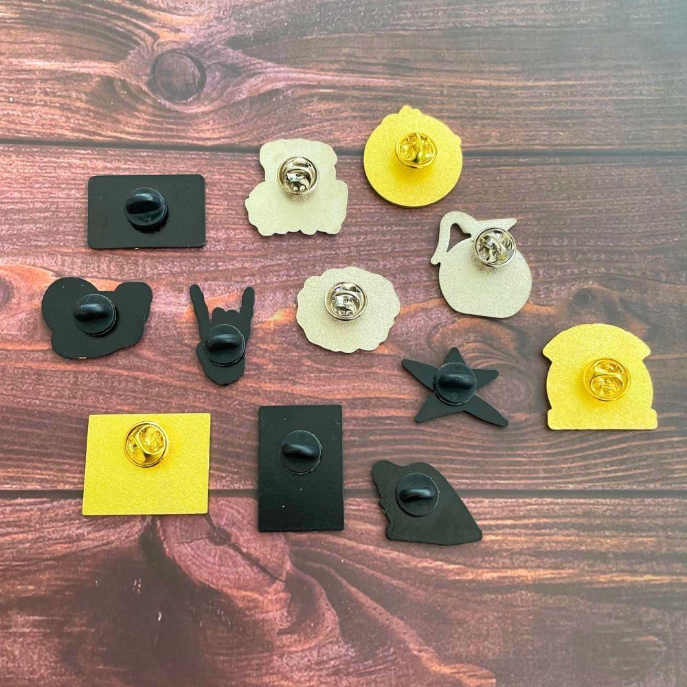 Set de 12 Pines de Esmalte Divertidos YJ PREMIUMS - Humor Único