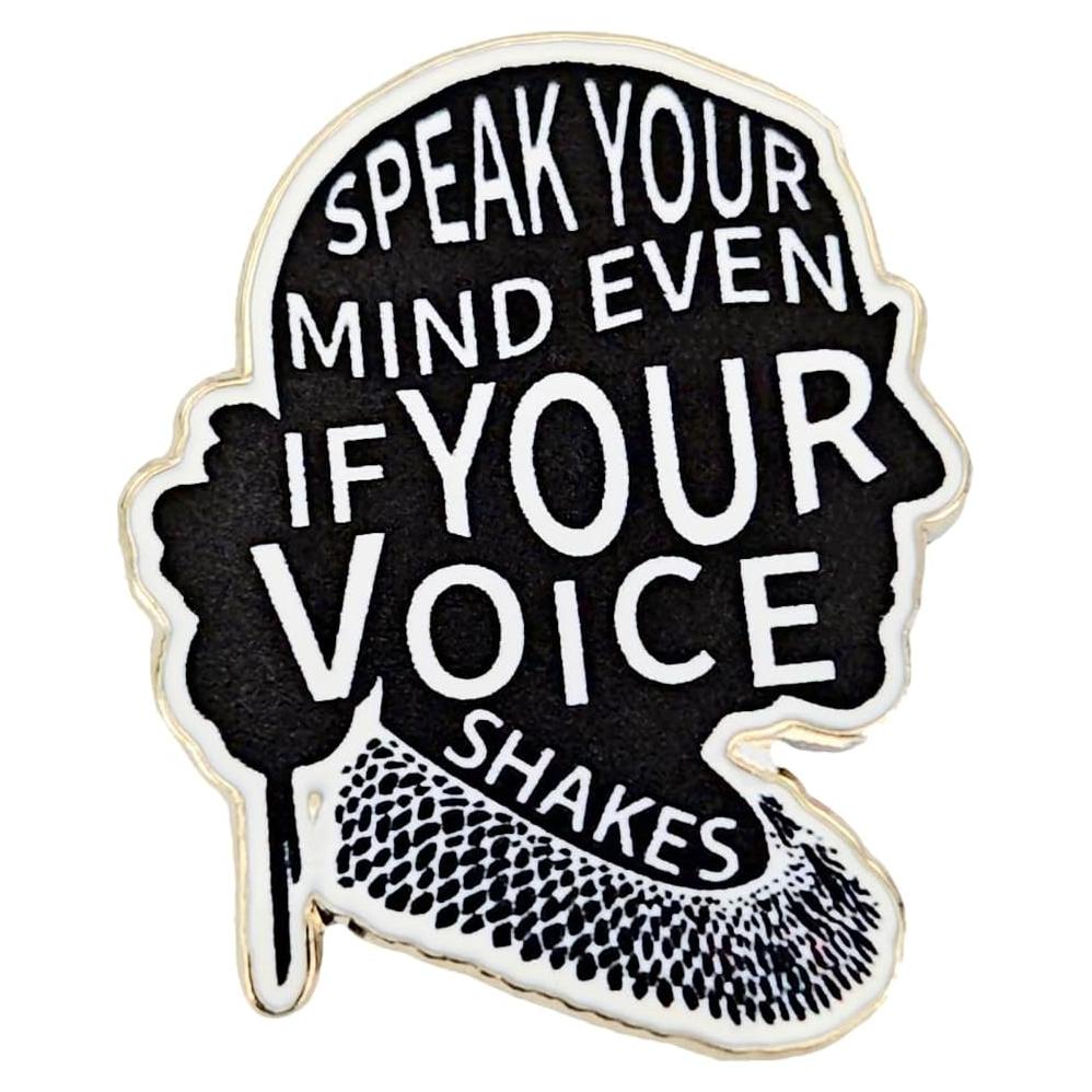 Pin de esmalte Leraverppy 'Expresa tu opinión' 3x2.4cm