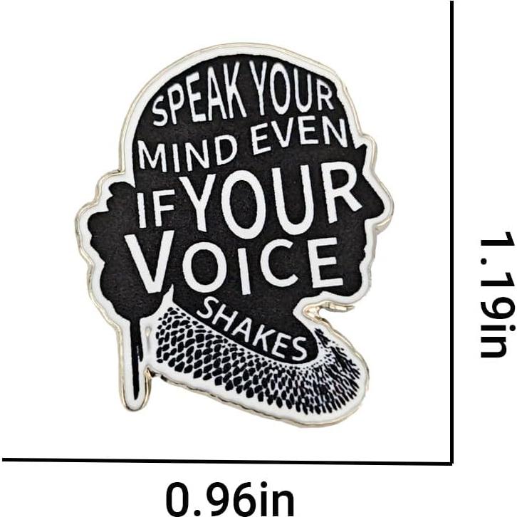 Pin de esmalte Leraverppy 'Expresa tu opinión' 3x2.4cm