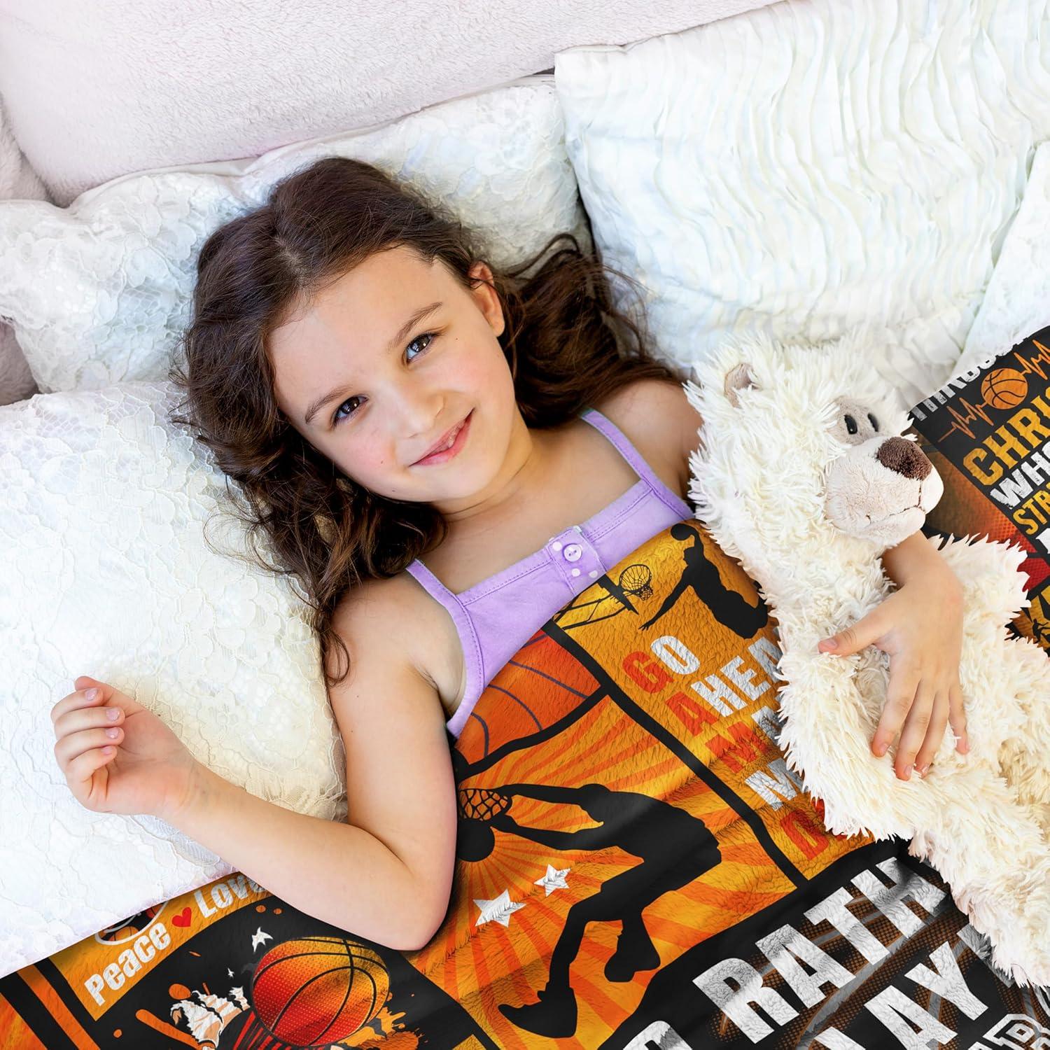 Manta de Baloncesto Yndurgtyo 203x152cm Franela Suave