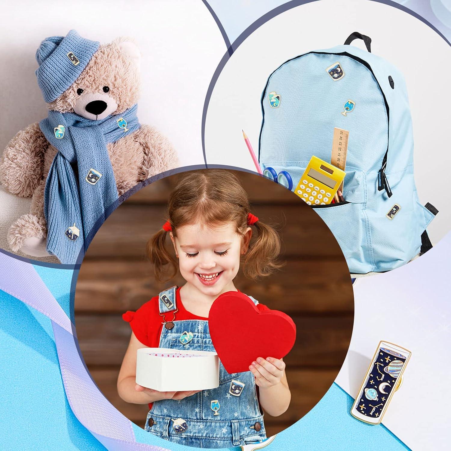 Juego de 5 Pines de Esmalte Sistema Solar Sherr para Ropa