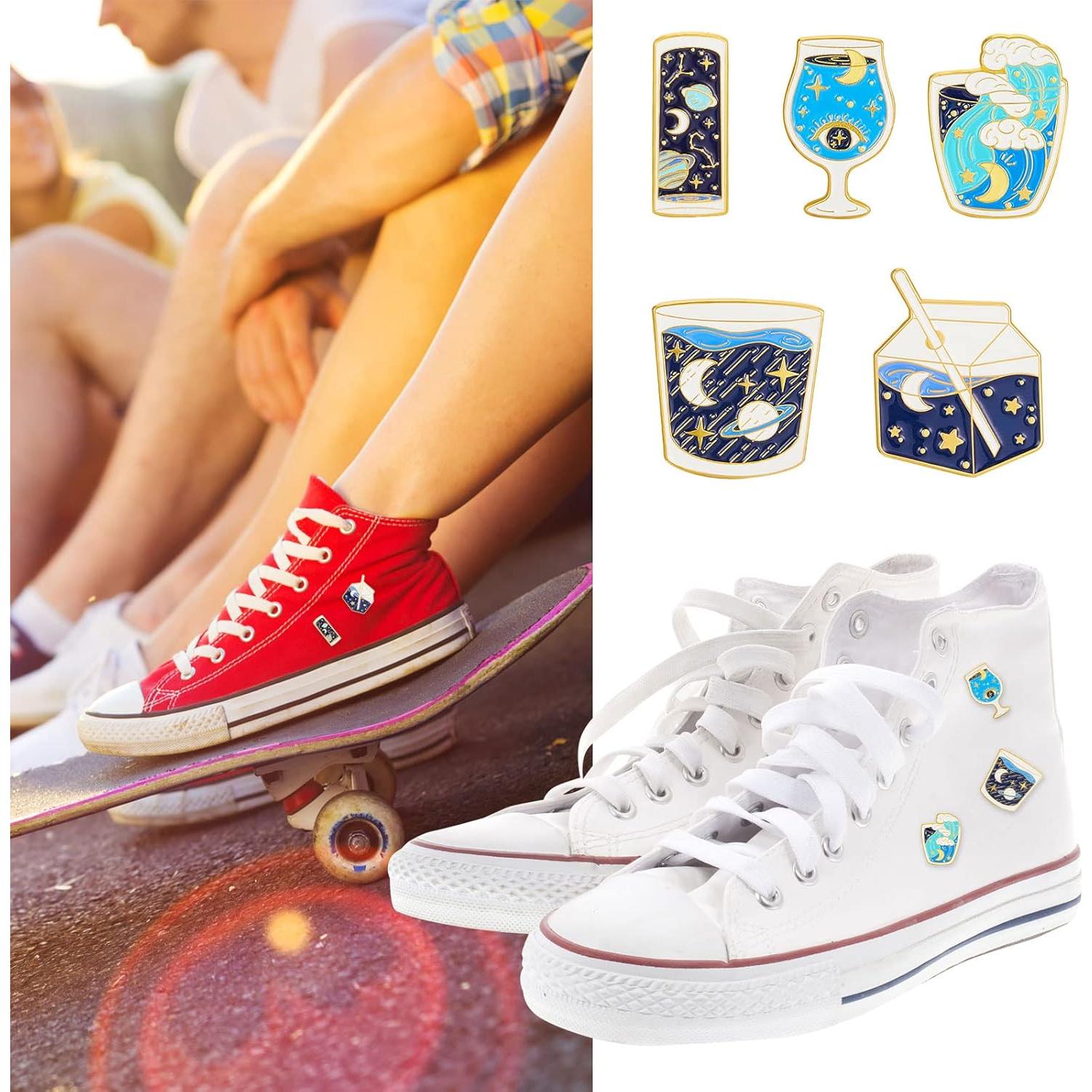 Juego de 5 Pines de Esmalte Sistema Solar Sherr para Ropa