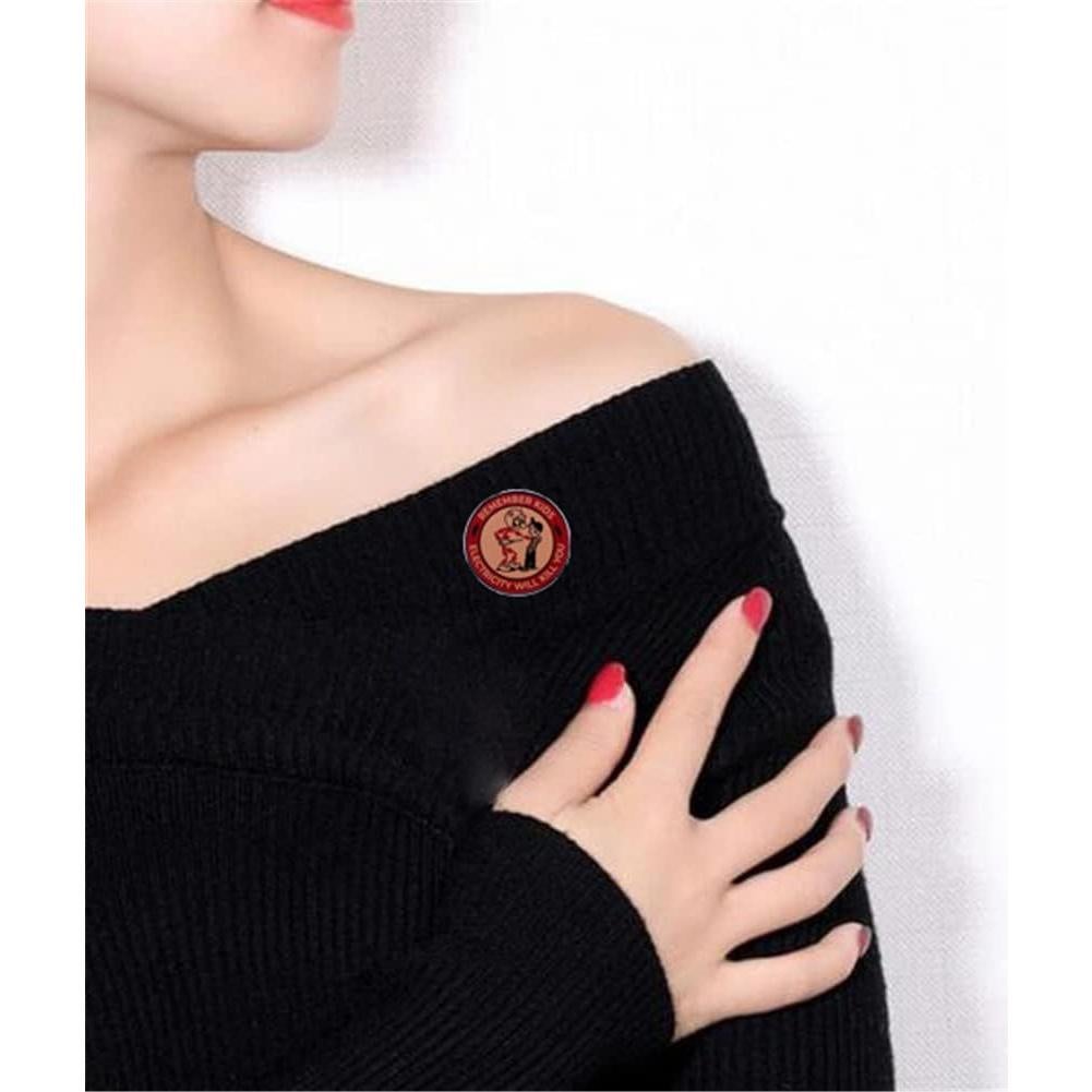 Pin Metálico Advertencia 'La Electricidad Te Matará' Kaiyatxly