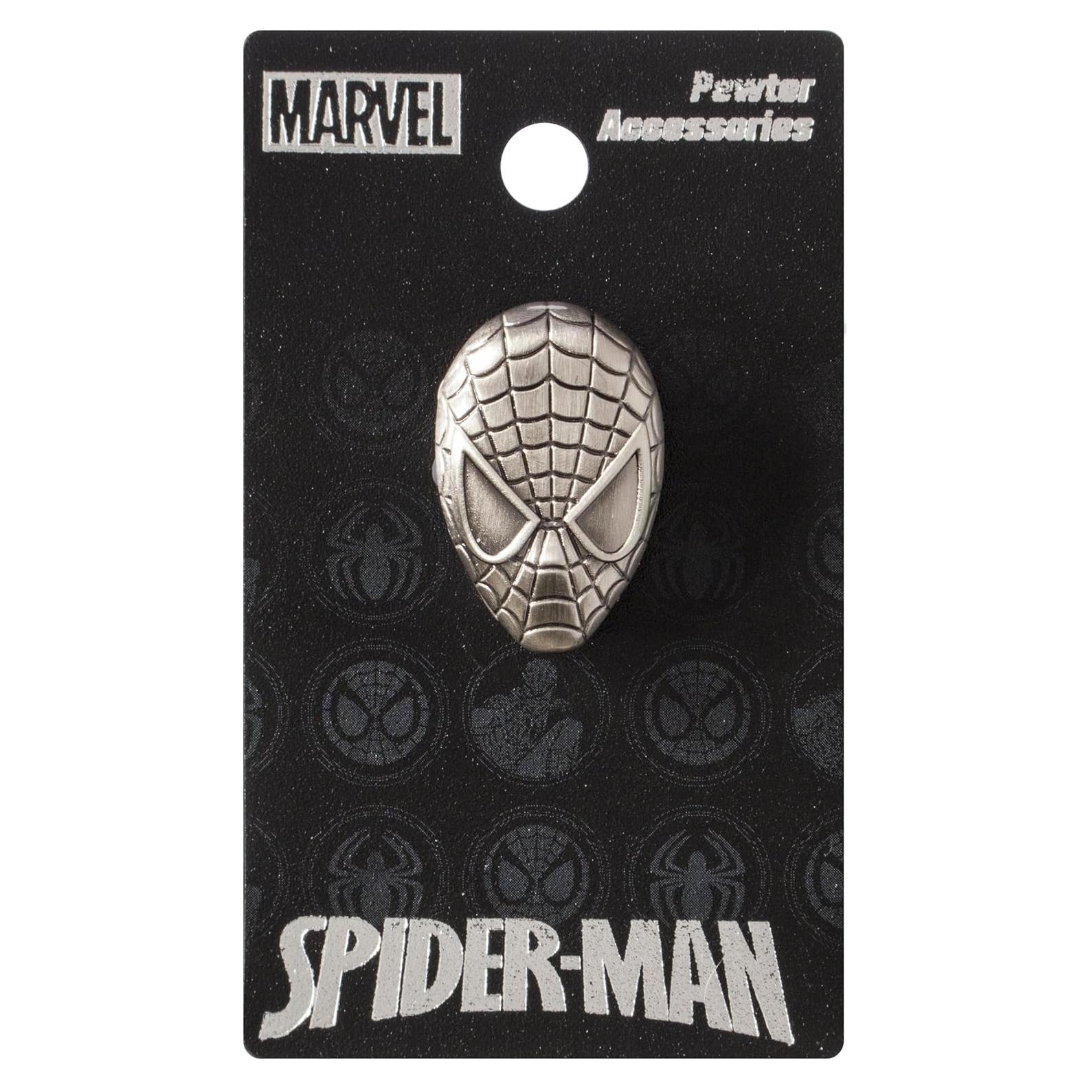 Pin de Solapa Pewter Marvel Spider-Man 2.54 cm Plata