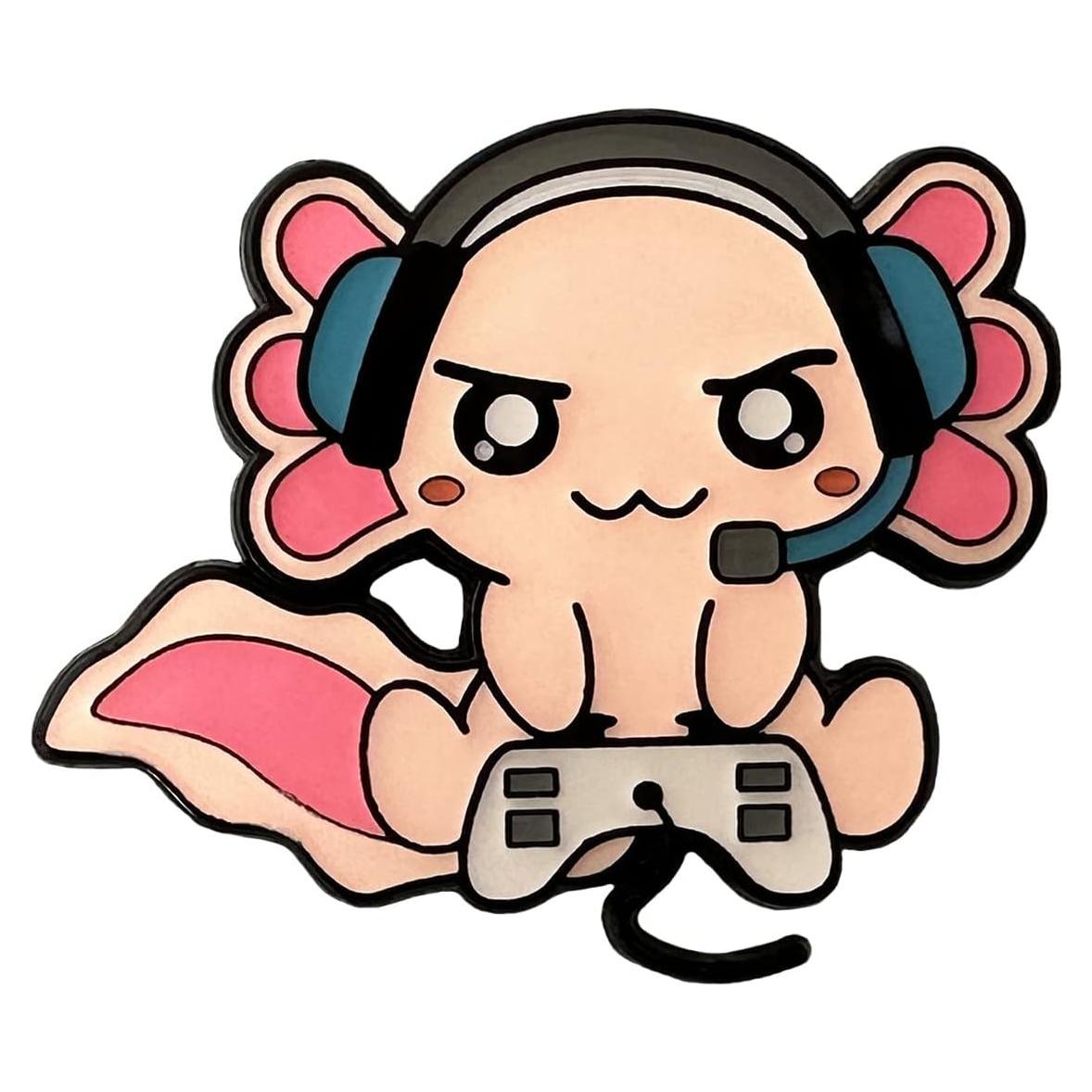 Pin de Axolote de Anime - Aleación de Zinc - Rosa