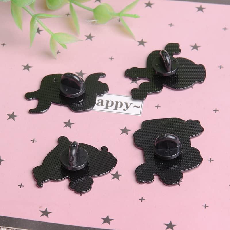 Conjunto de 4 Pines de Esmalte Ximimark Botellas de Poción