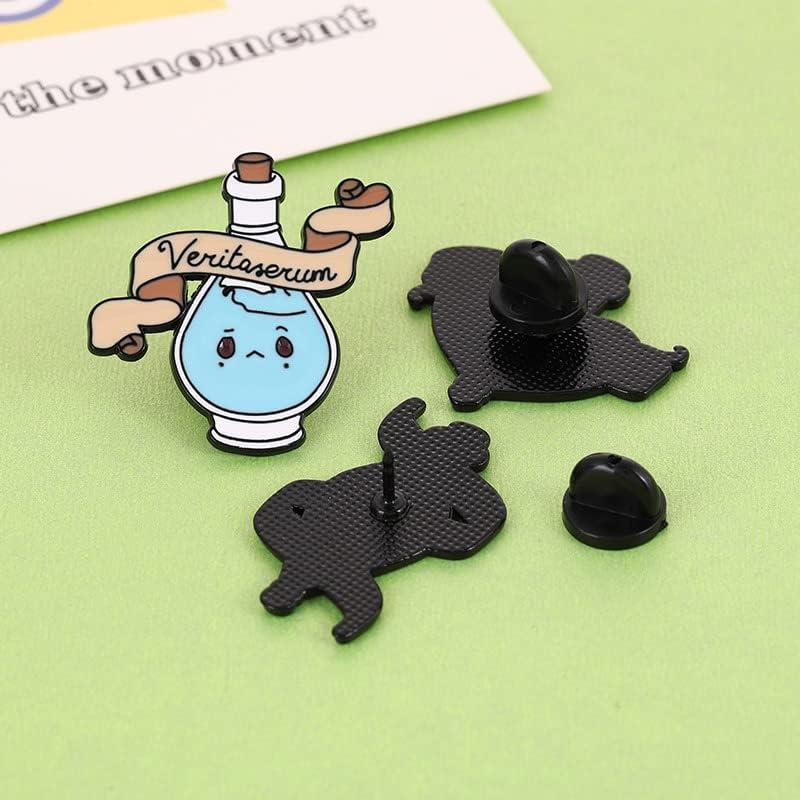 Conjunto de 4 Pines de Esmalte Ximimark Botellas de Poción