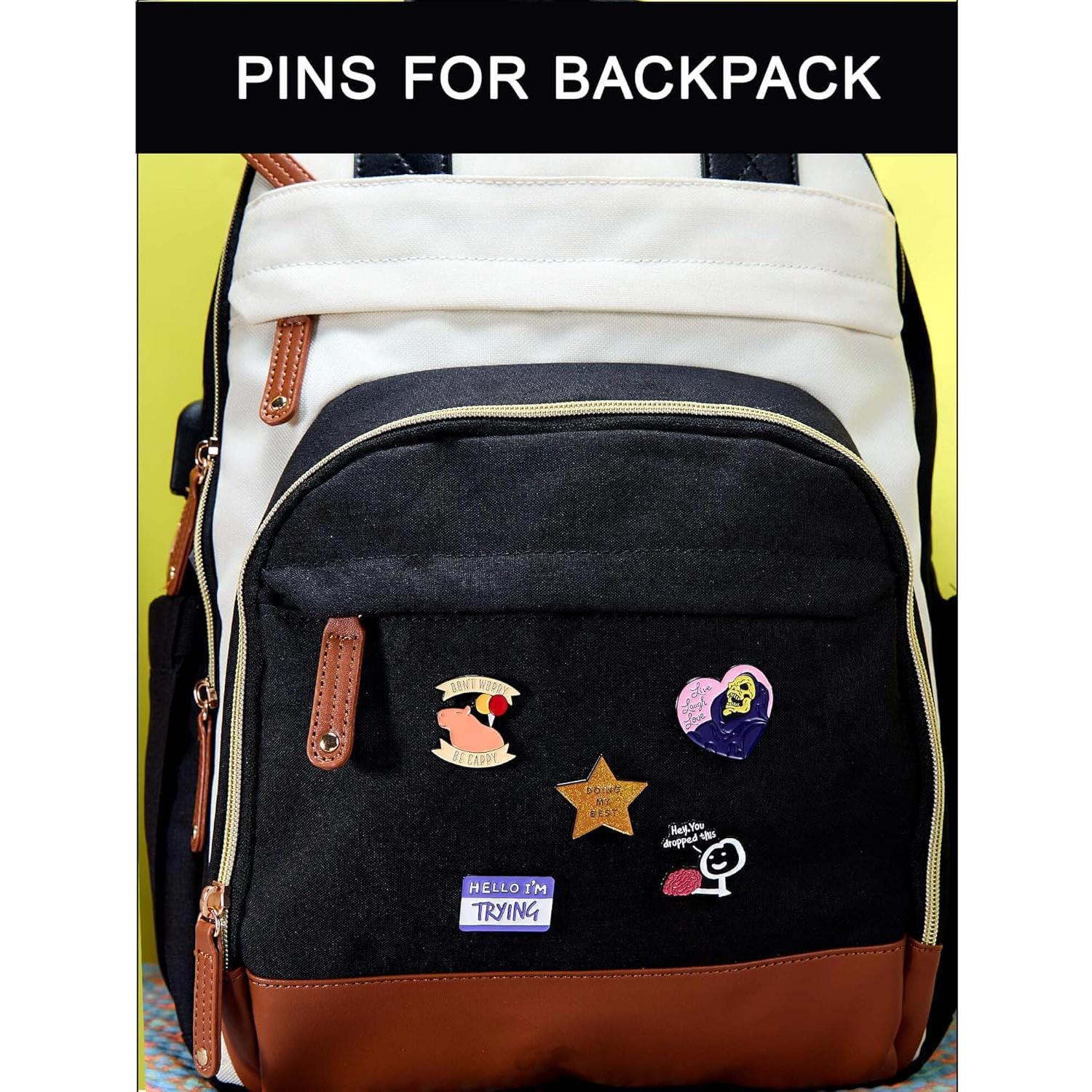 Conjunto de 20 Pines de Esmalte Divertidos - Regalo Creativo