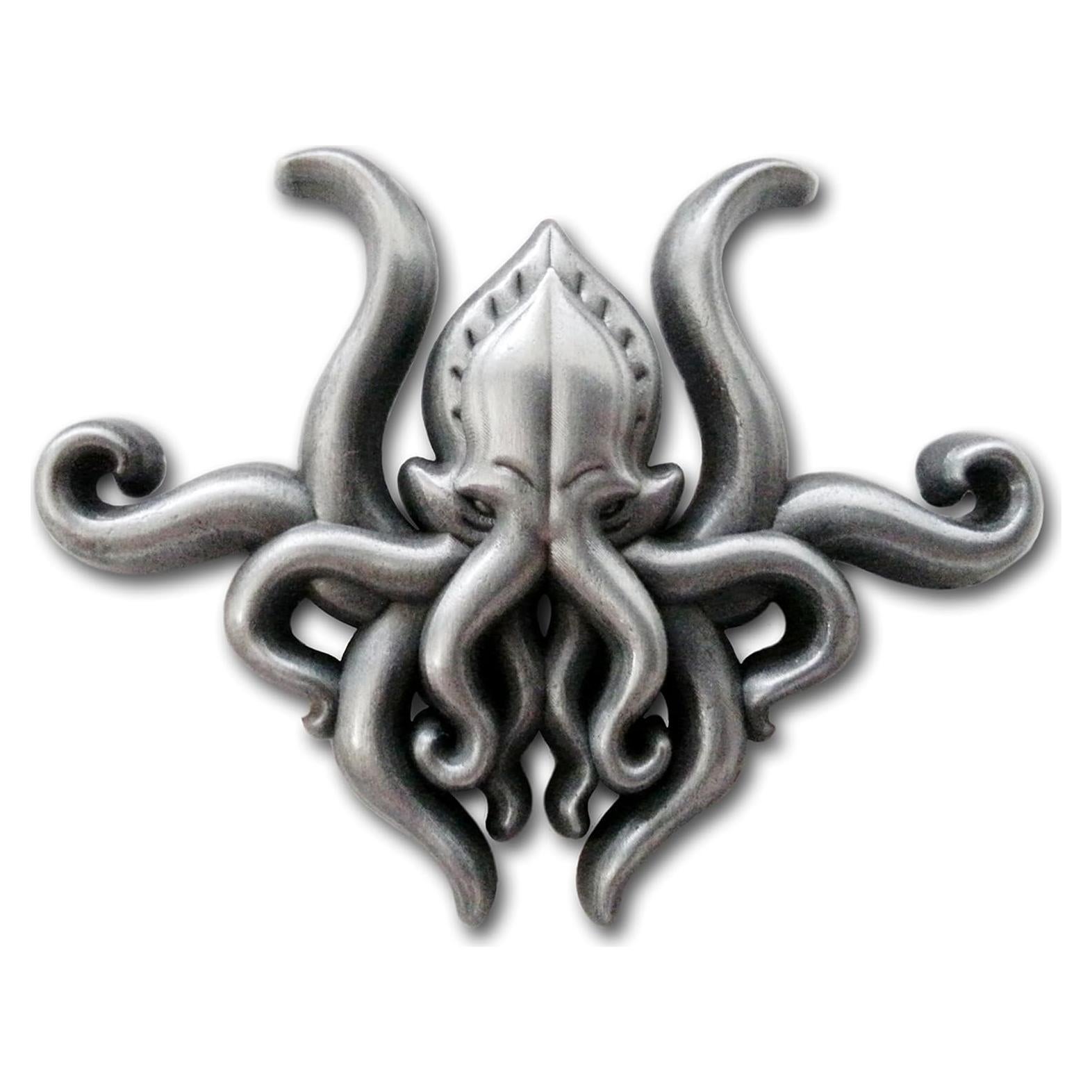 Pin de solapa Cthulhu Pinsanity - Metal zinc plata antigua