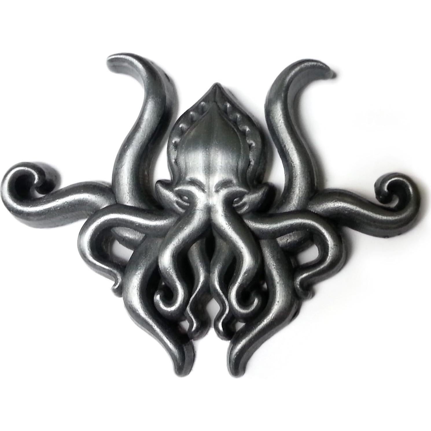 Pin de solapa Cthulhu Pinsanity - Metal zinc plata antigua