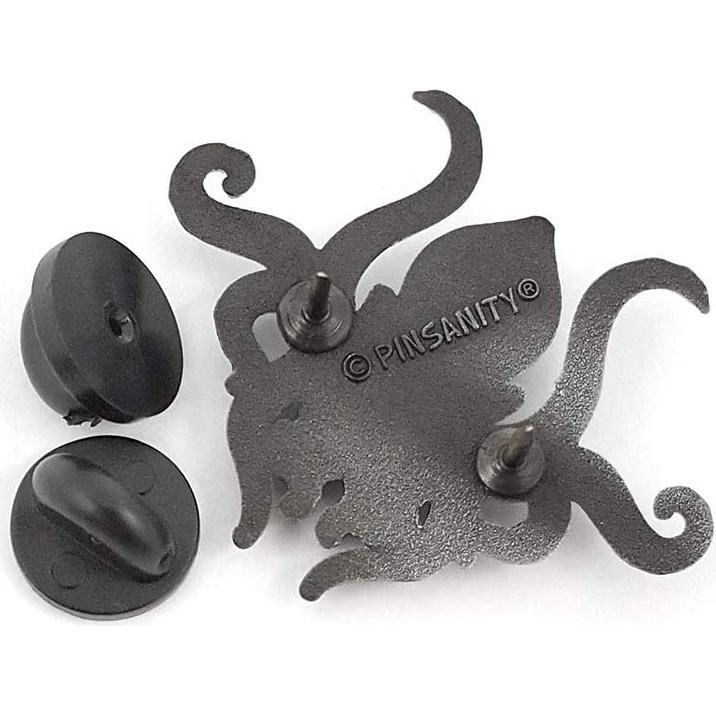 Pin de solapa Cthulhu Pinsanity - Metal zinc plata antigua