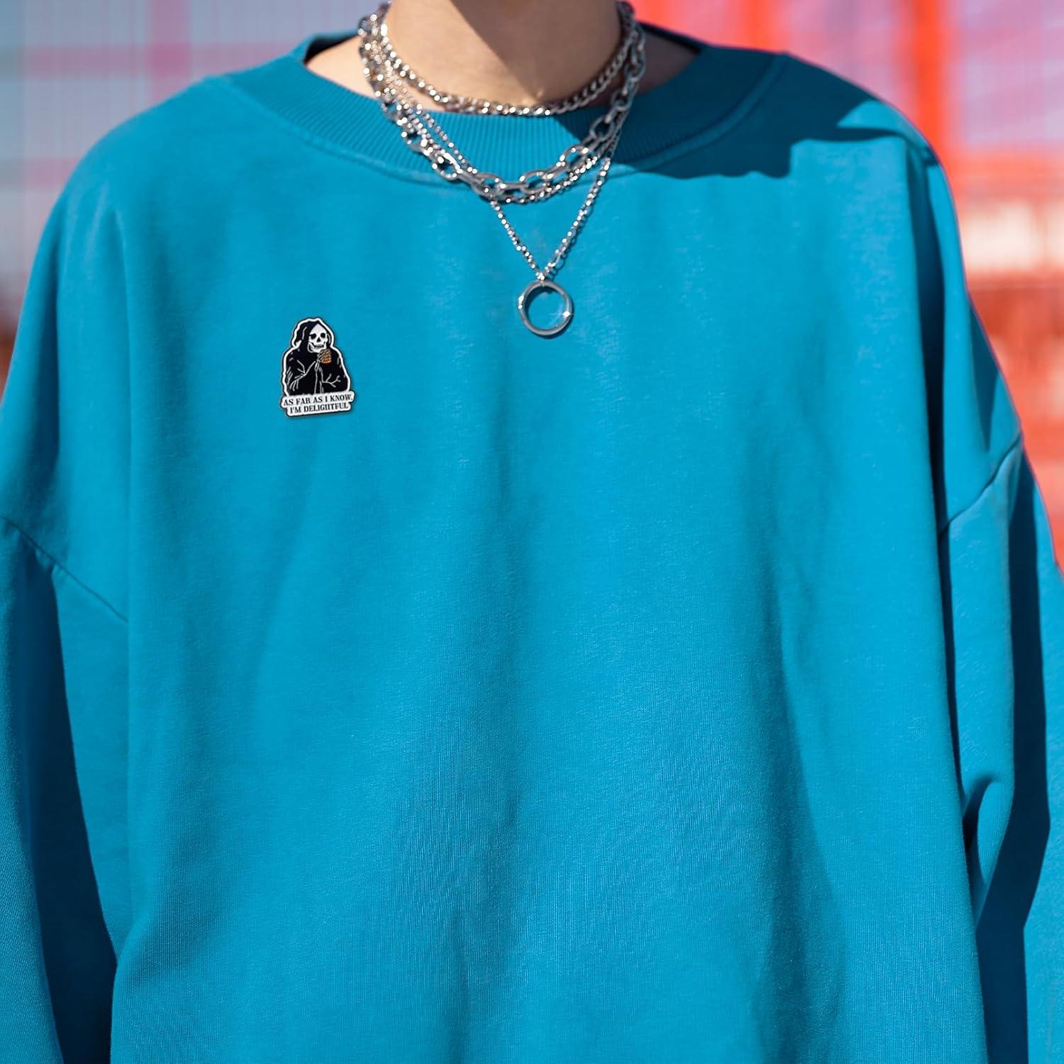 Pin de Esqueleto Divertido Alzombi 3.81 cm Insignia de Solapa