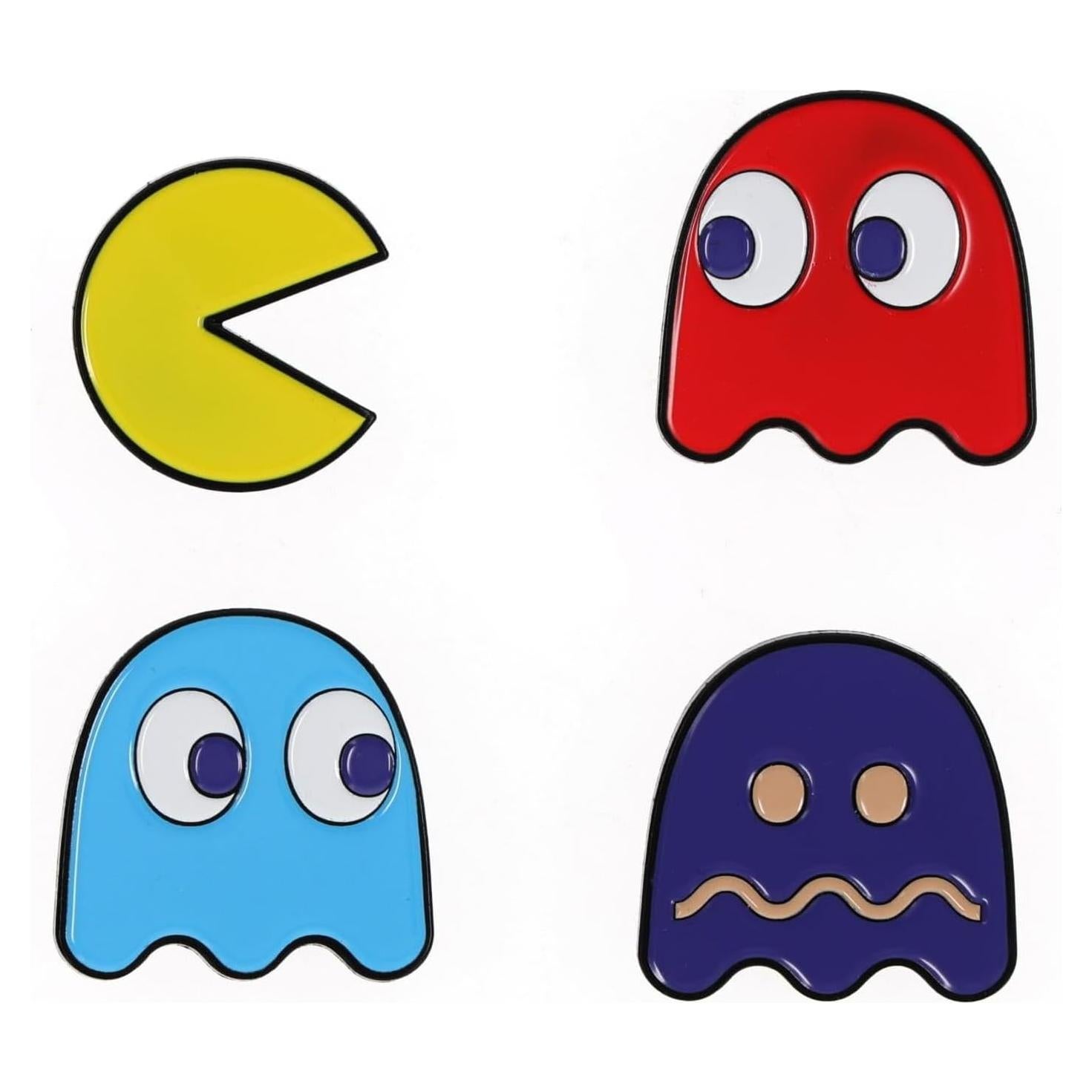 Conjunto de Pines de Esmalte Pac-Man 4 Piezas Toynk