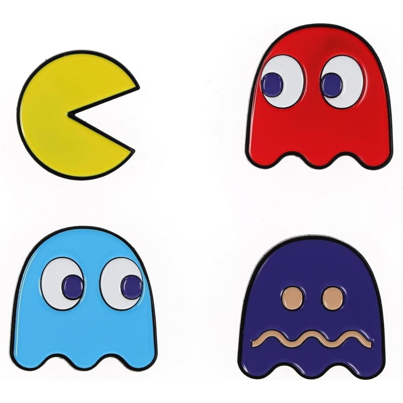 Conjunto de Pines de Esmalte Pac-Man 4 Piezas Toynk