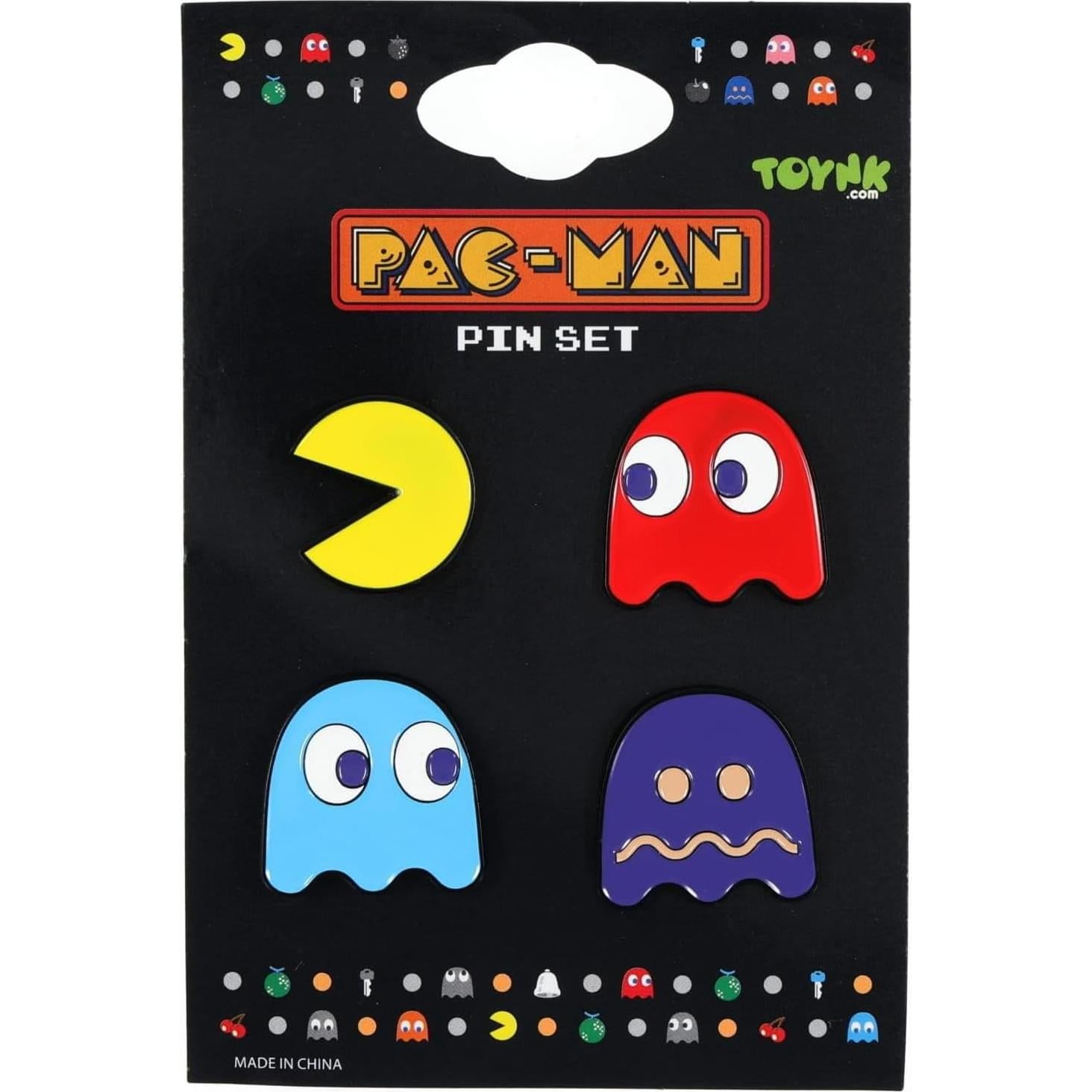 Conjunto de Pines de Esmalte Pac-Man 4 Piezas Toynk