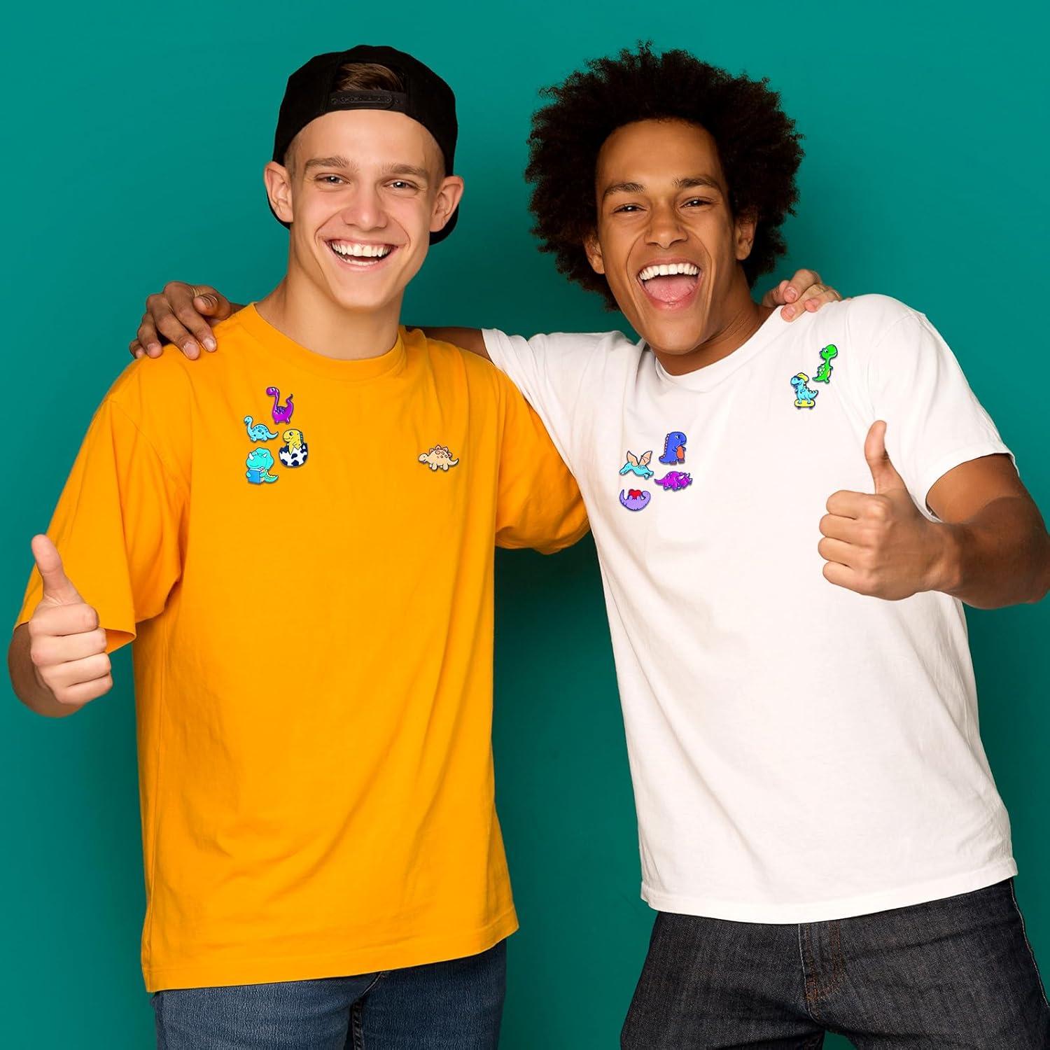 100 Pines de Esmalte de Dinosaurio Ceenna para Mochilas