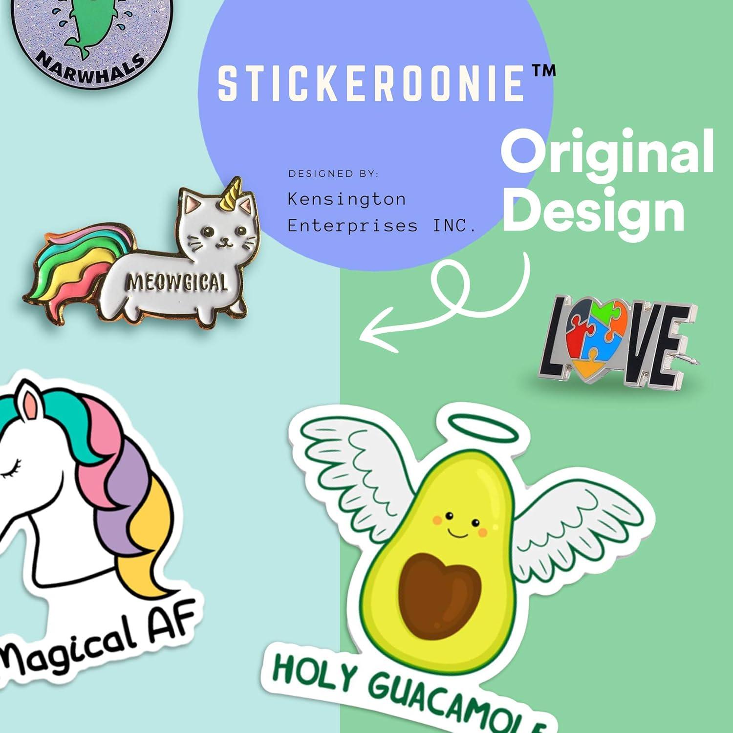 Pin de Solapa Caticorn Meowgical Stickeroonie 3.56 cm Dorado