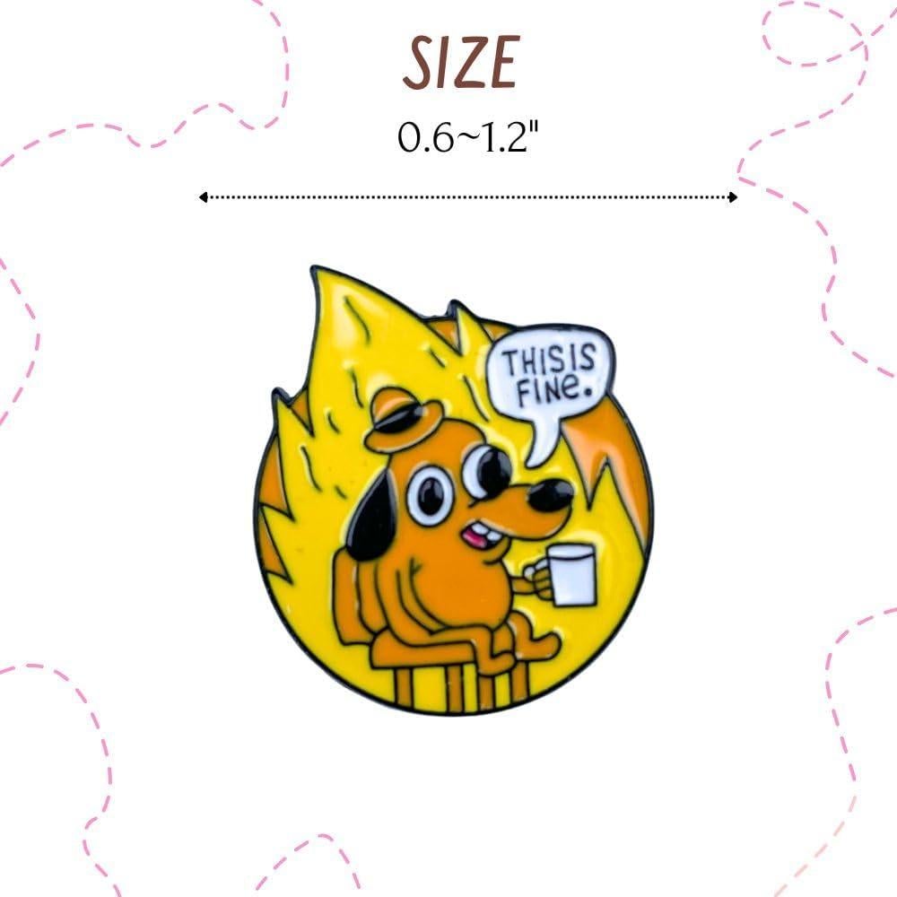 Conjunto de 25 Pines de Esmalte Divertidos YJ PREMIUMS