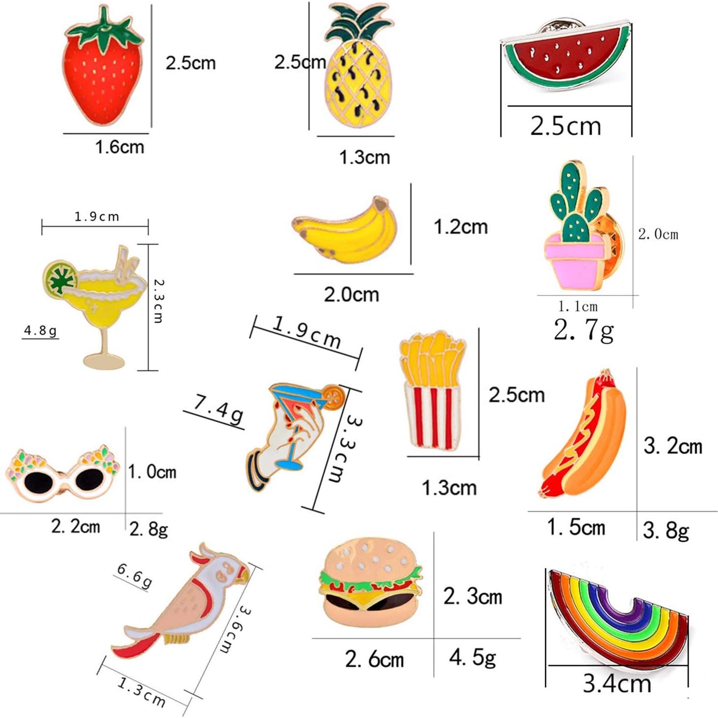 Conjunto de 25 Pines de Solapa de Esmalte EuTengHao - Multicolor