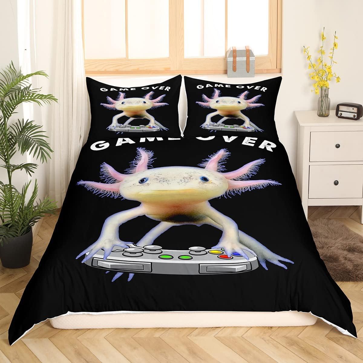 Funda de Edredón Twin Erosebridal Axolotl Microfibra 2 Piezas