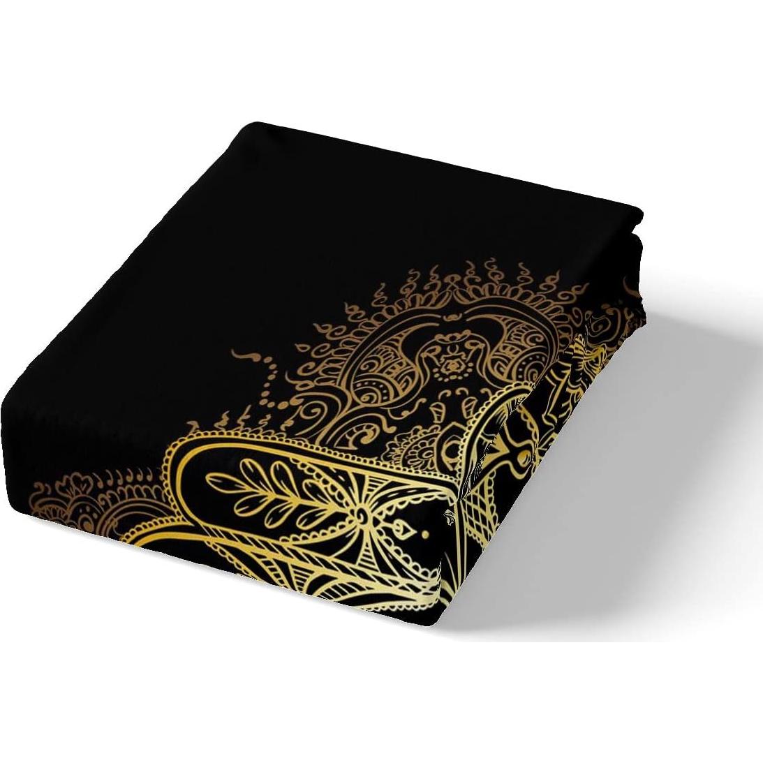 Juego de Ropa de Cama Rey Castle Fairy Mano Dorada 3 Piezas