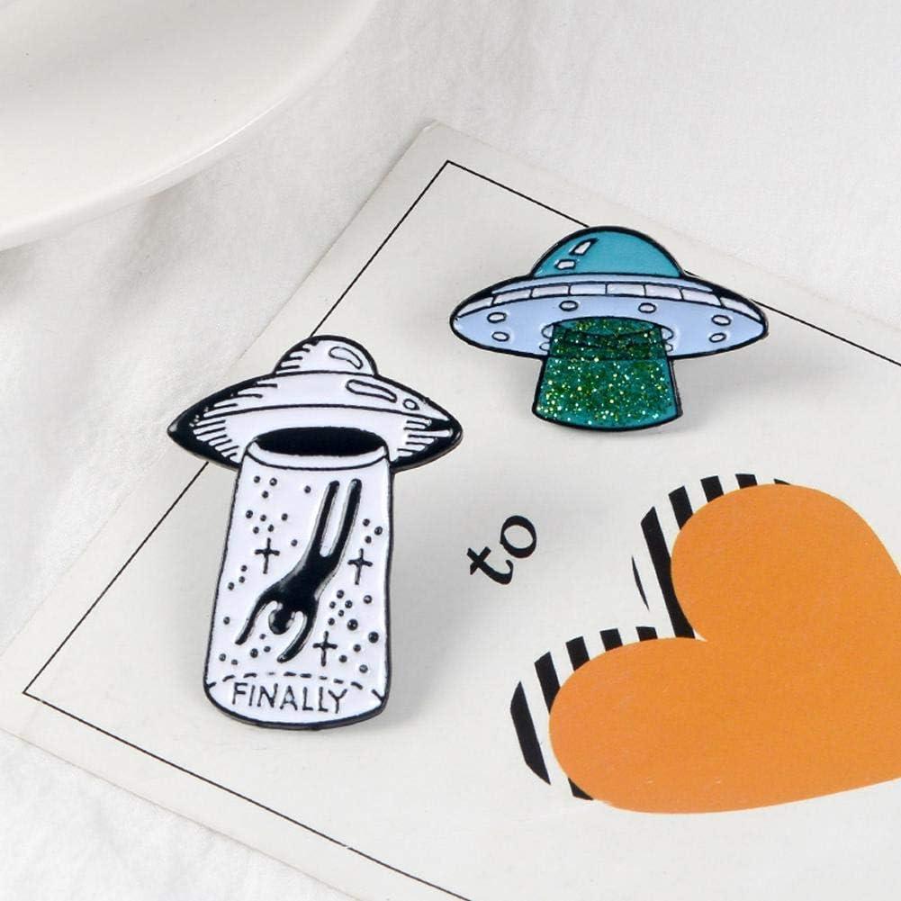 Broche UFO Creativo de Esmalte para Mujeres - Accesorio Duradero