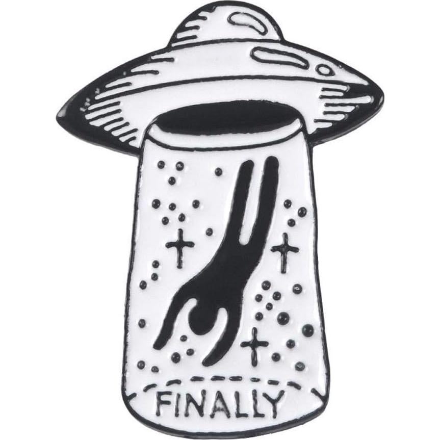 Broche UFO Creativo de Esmalte para Mujeres - Accesorio Duradero