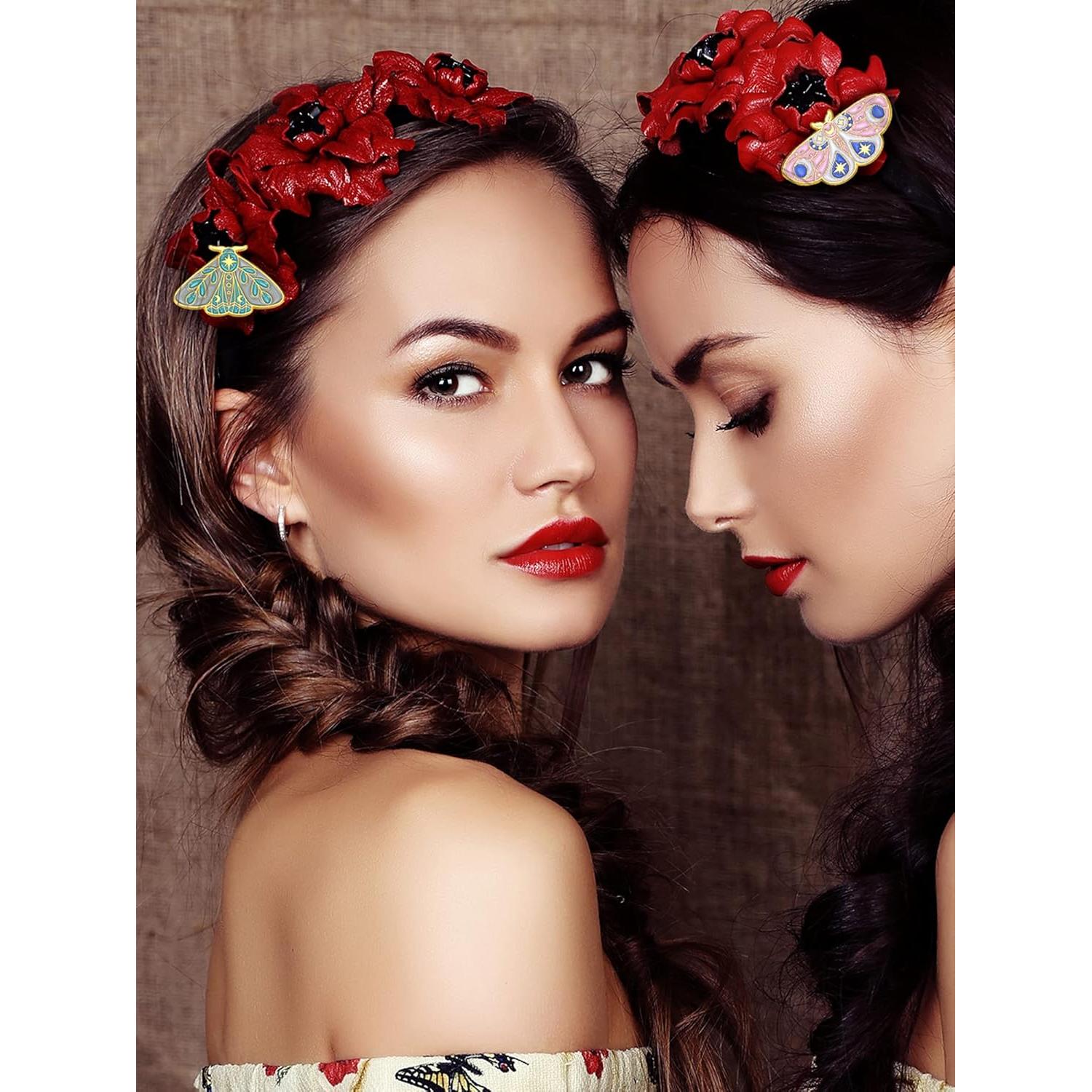 Conjunto de 10 Pines de Esmalte Janinka - Mariposa y Horror