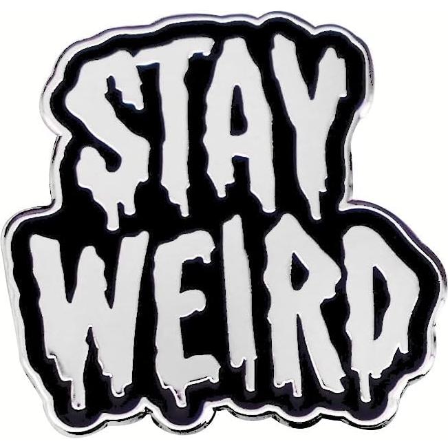 Pin de Esmalte Punk Gótico Mantente Raro - Accesorio Unisex