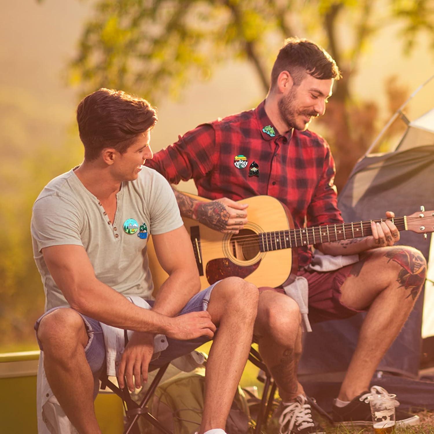 Conjunto de 20 Pines de Esmalte Janinka para Camping