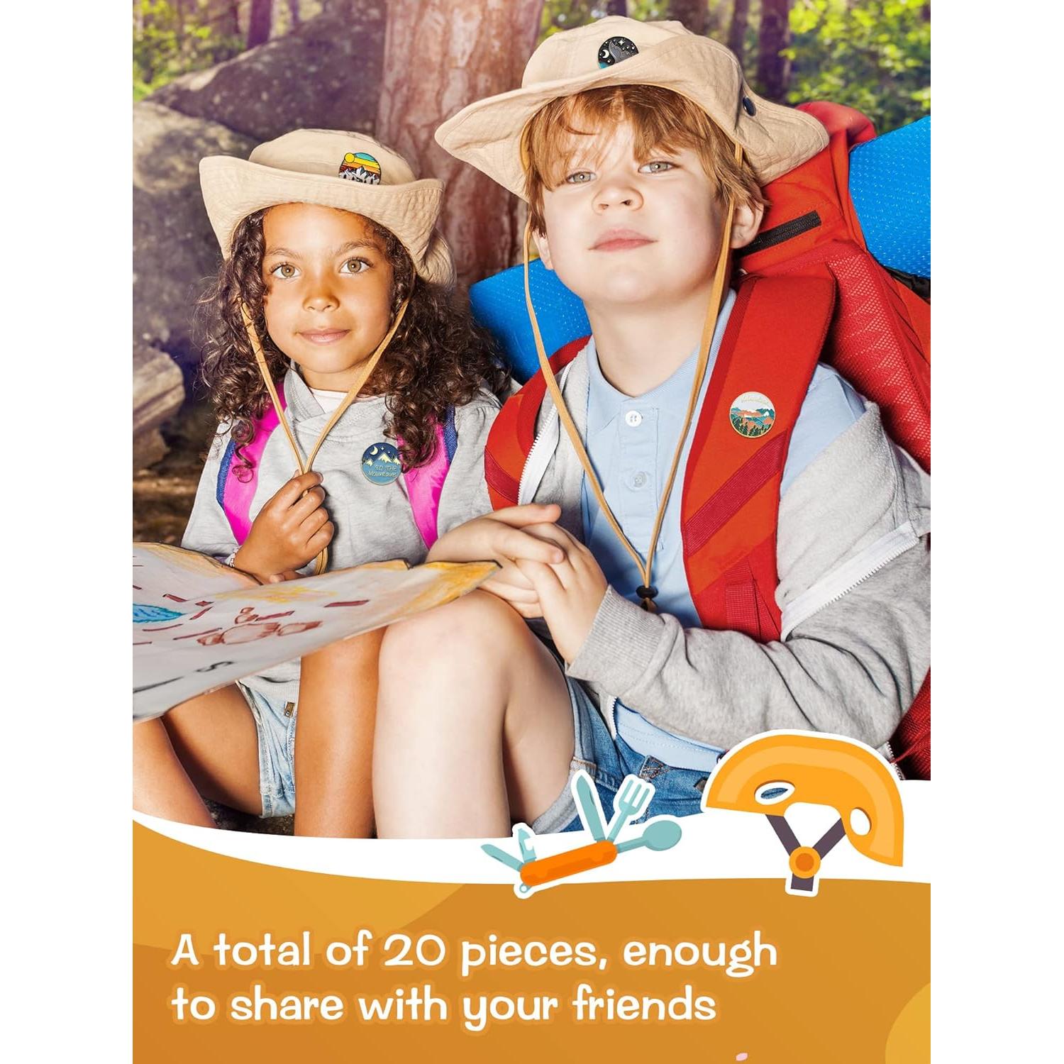 BBTO 20 Pines de Esmalte Vintage para Mochilas - Set Aesthetic