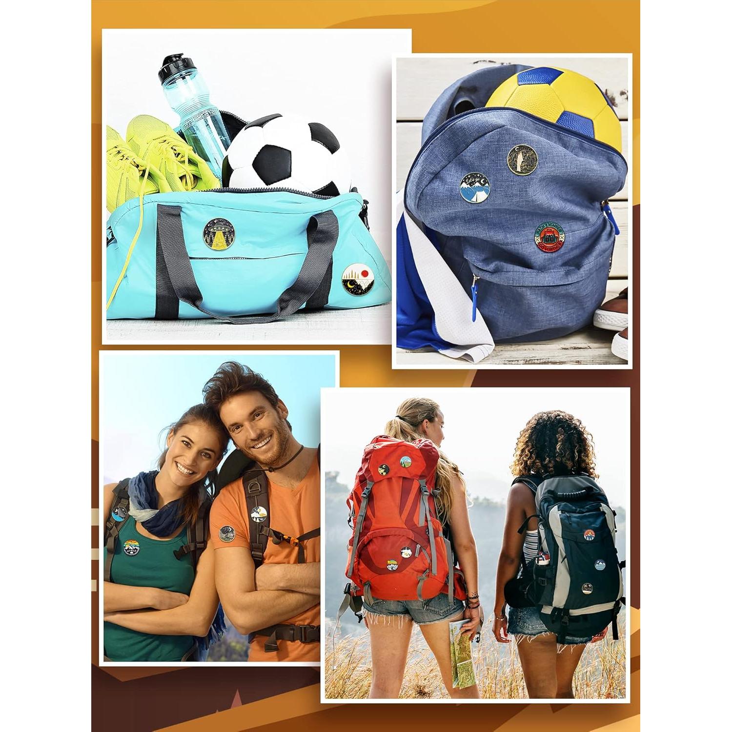 BBTO 20 Pines de Esmalte Vintage para Mochilas - Set Aesthetic