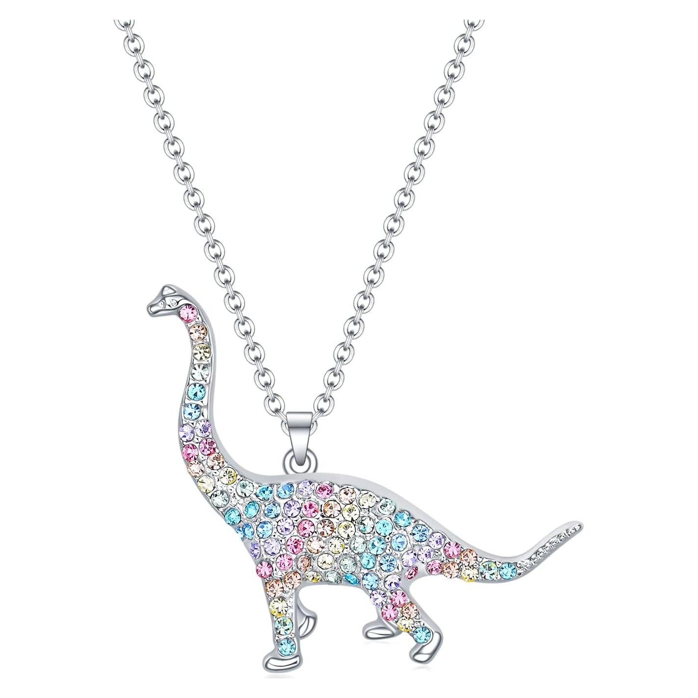 Collar de Dinosaurio T-Rex Luomart para Niñas 41.1 cm