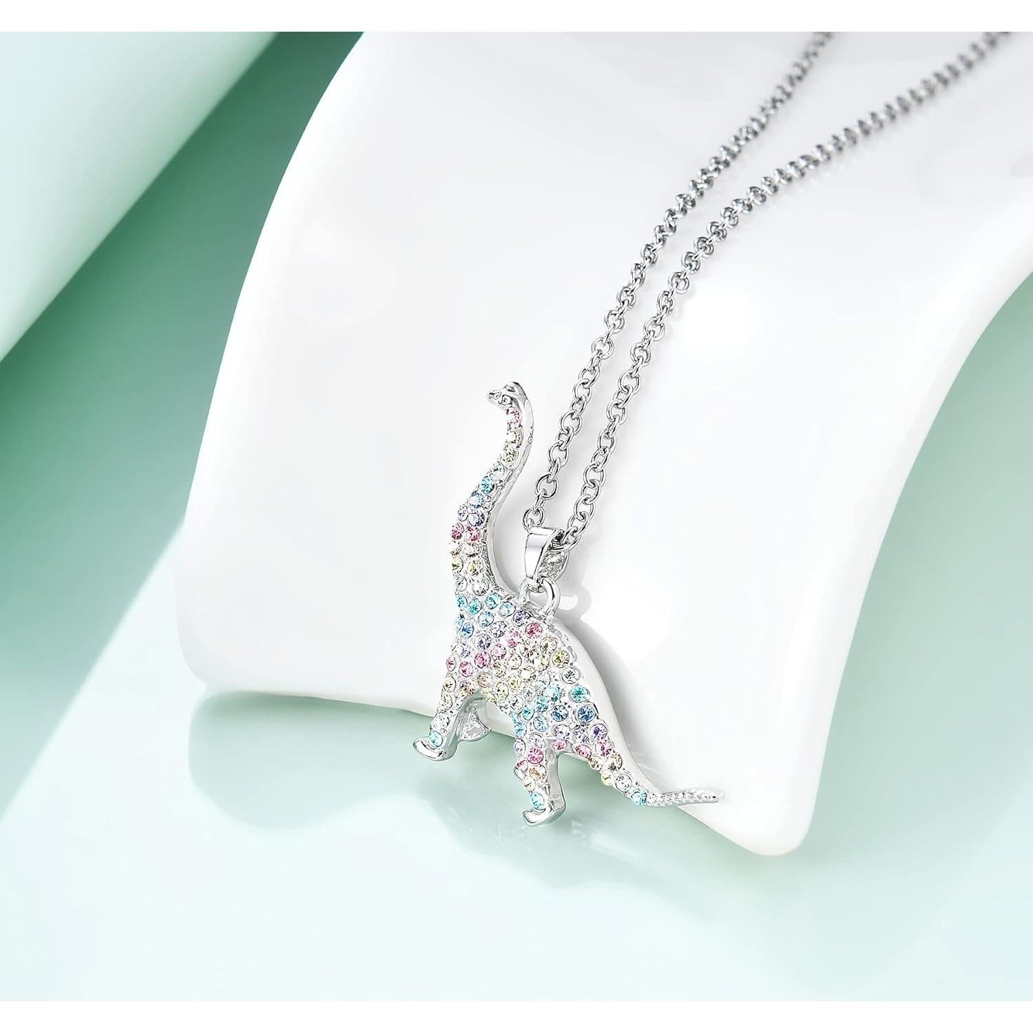 Collar de Dinosaurio T-Rex Luomart para Niñas 41.1 cm